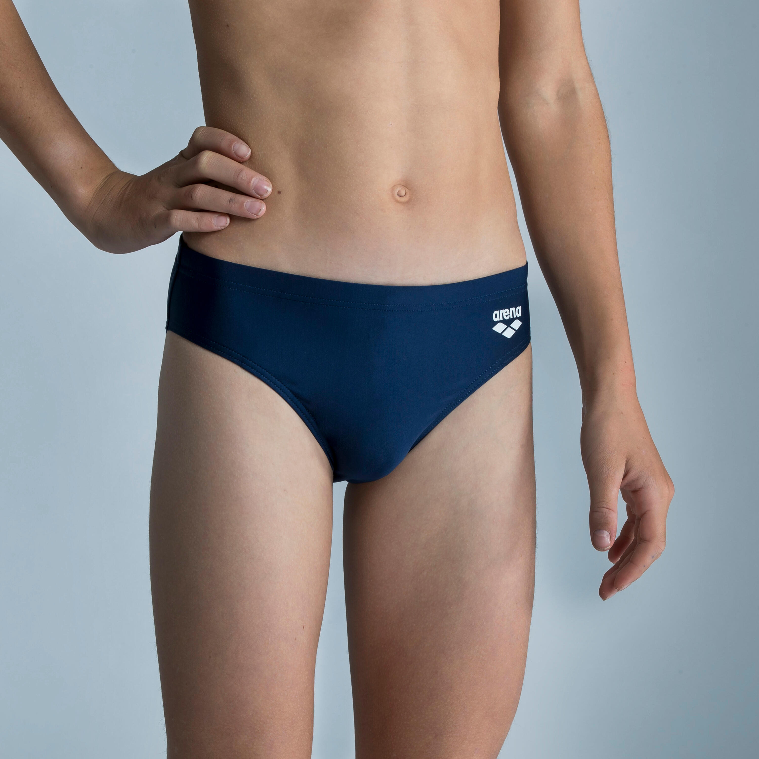 Arena Badehose Slip Arena Jungen blau/weiss