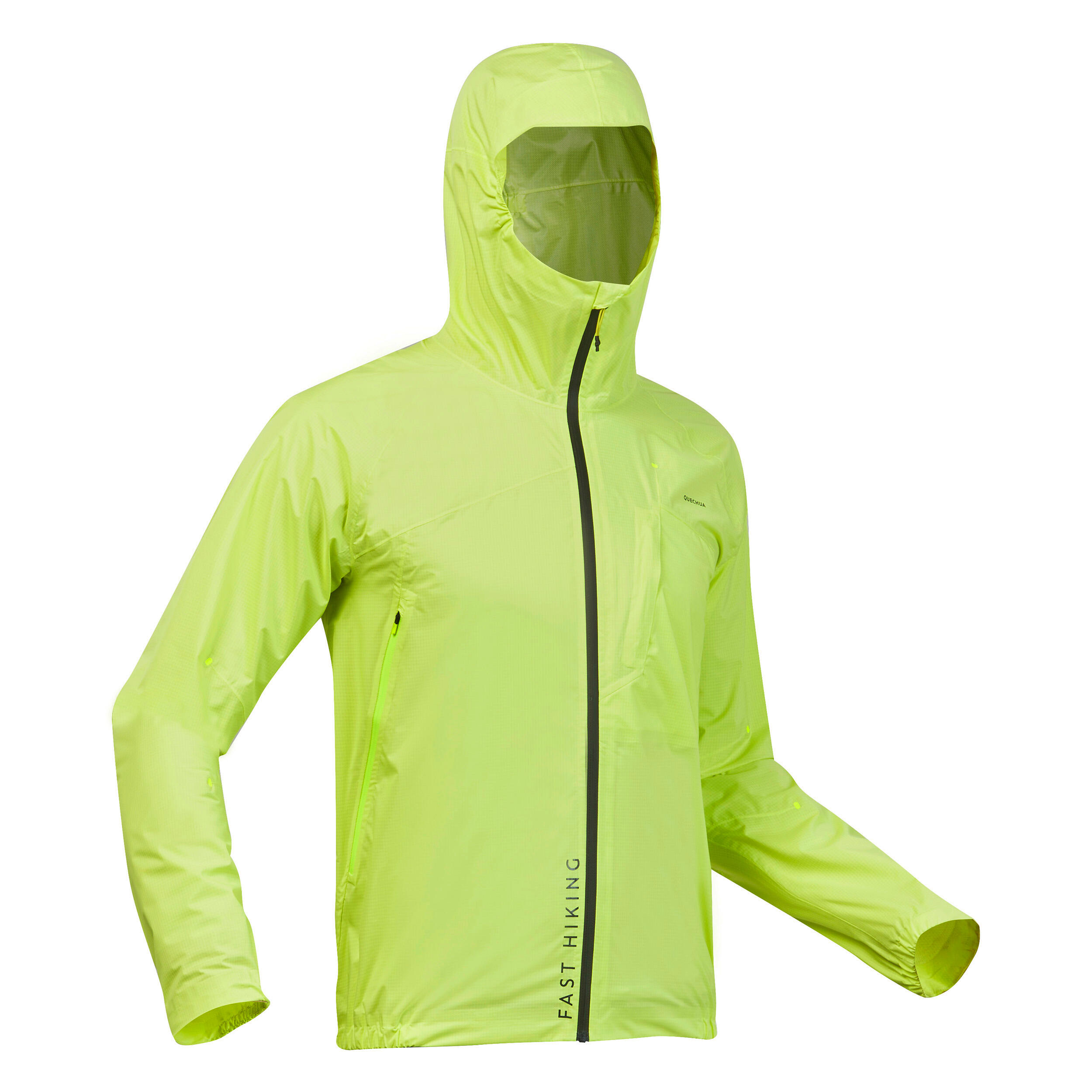 Quechua Wanderjacke Speed Hiking FH500 wasserdicht ultraleicht Herren gelb