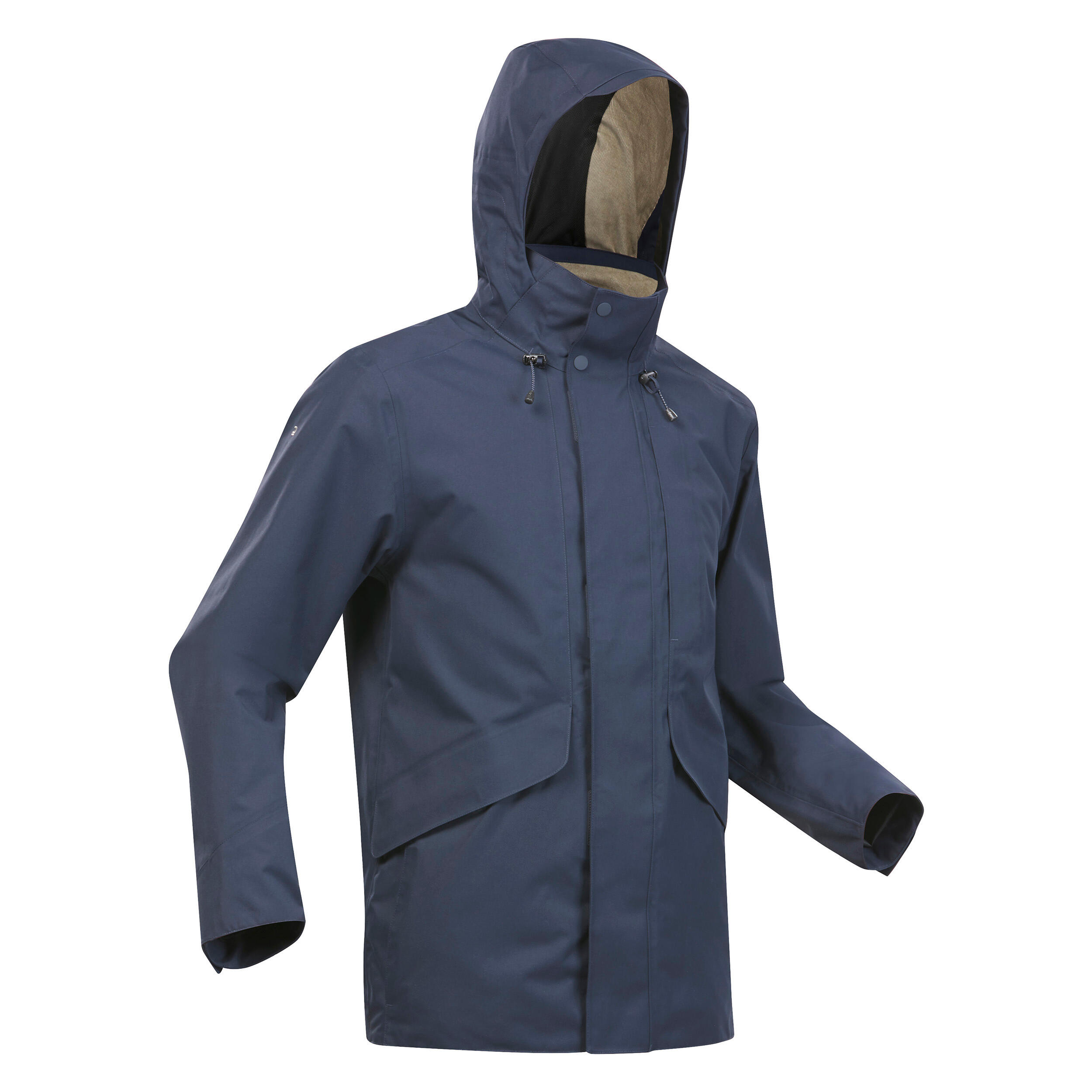 Quechua Wanderjacke NH550 wasserdicht Herren khaki