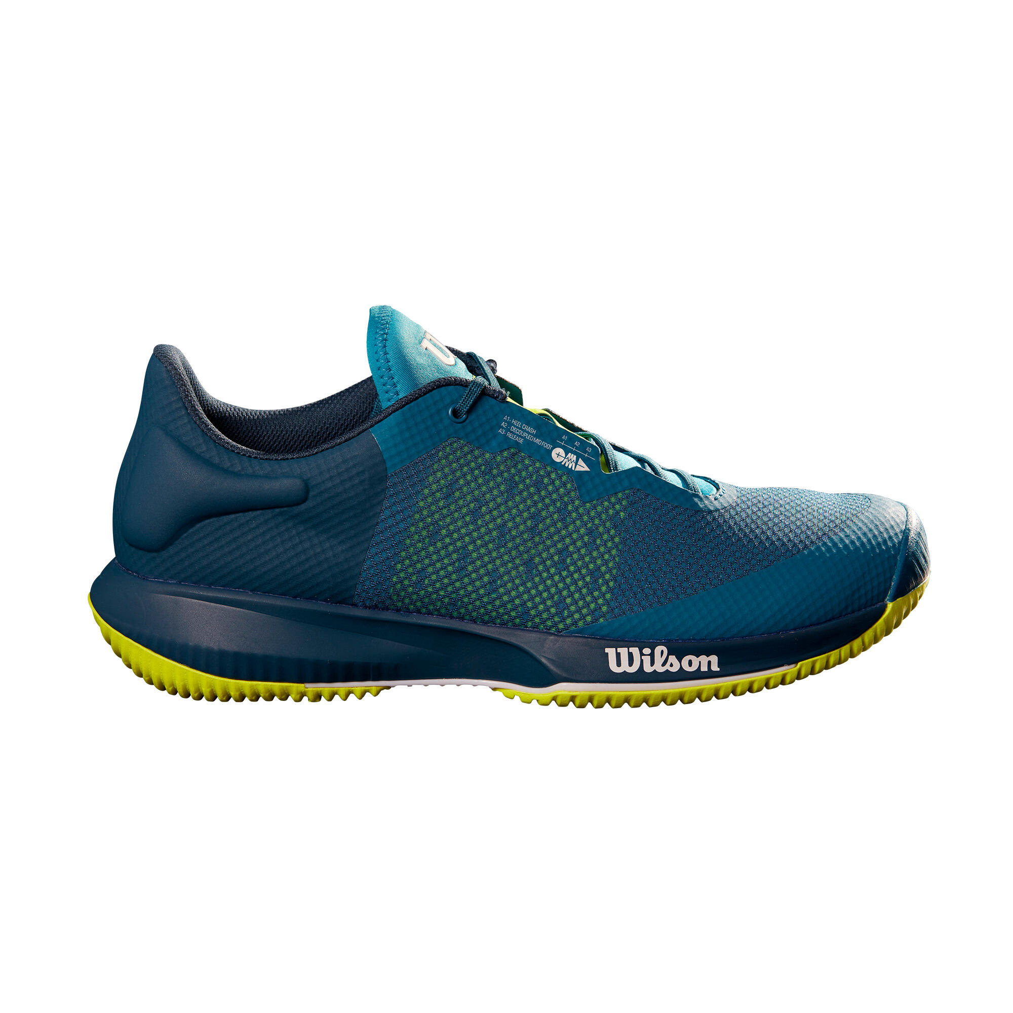 Wilson Tennisschuhe Herren Wilson Kaos Swift Multicourt blau/gelb