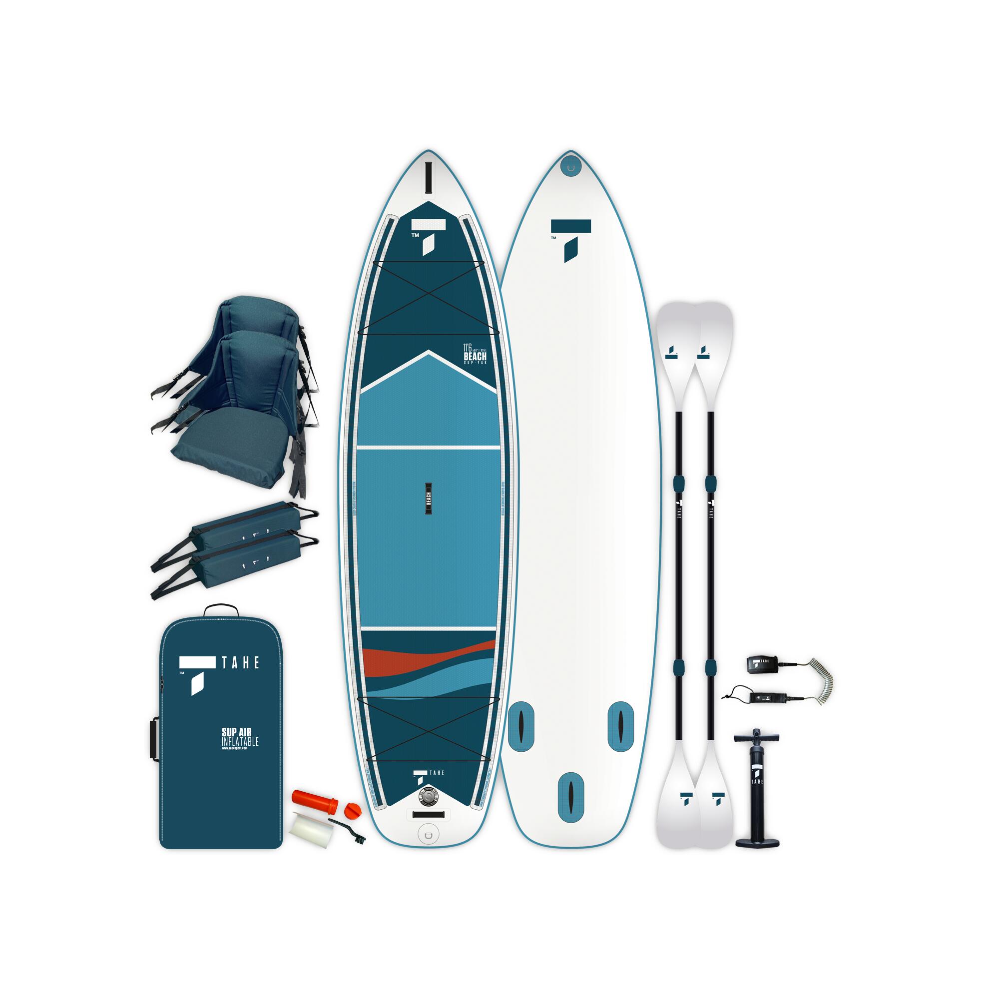 Tahe SUP Set Stand up Paddle aufblasbar 11´6 - Tahe Beach SupYak