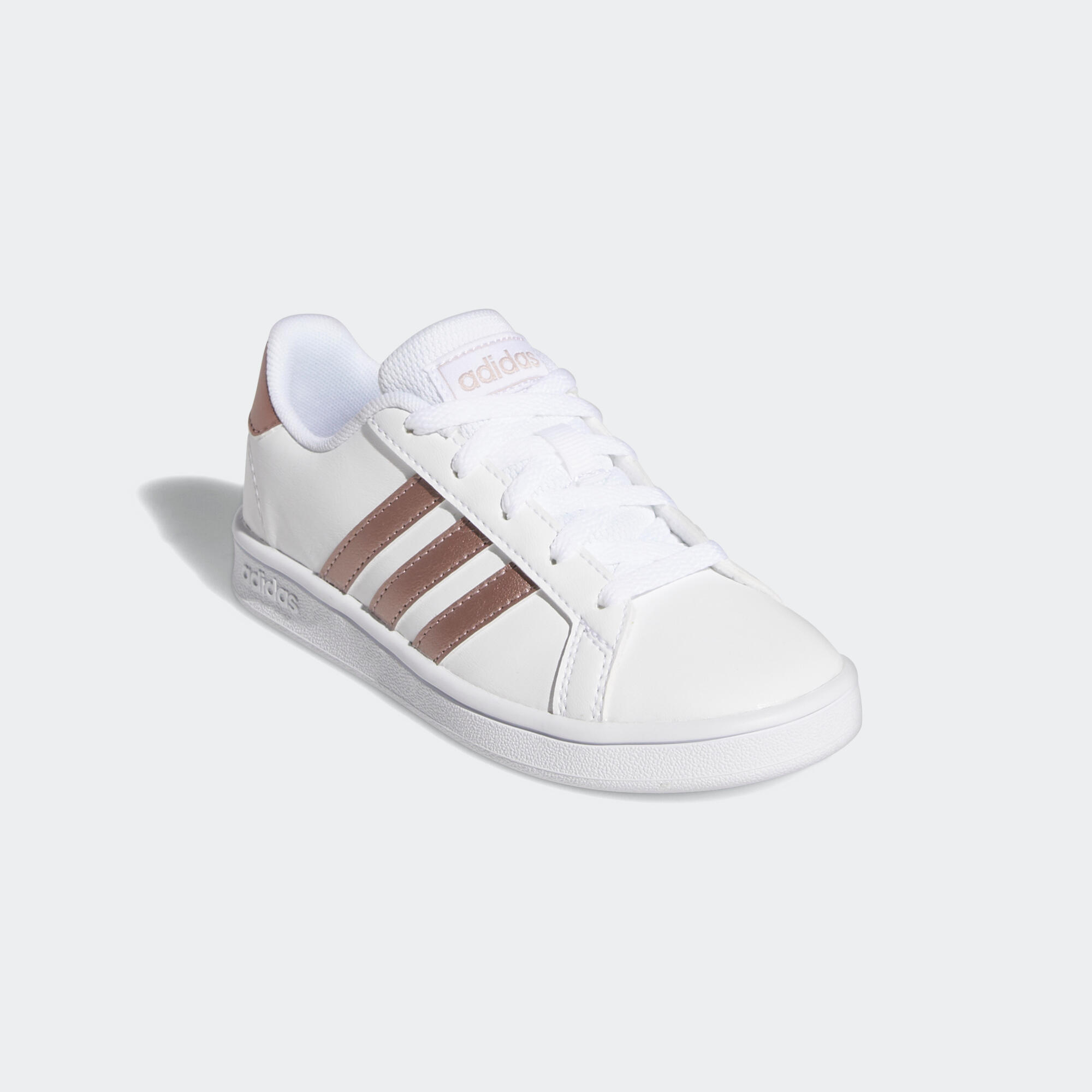 Adidas Sportschuhe Sneaker Grand Court Kinder weiss/bronzefarben