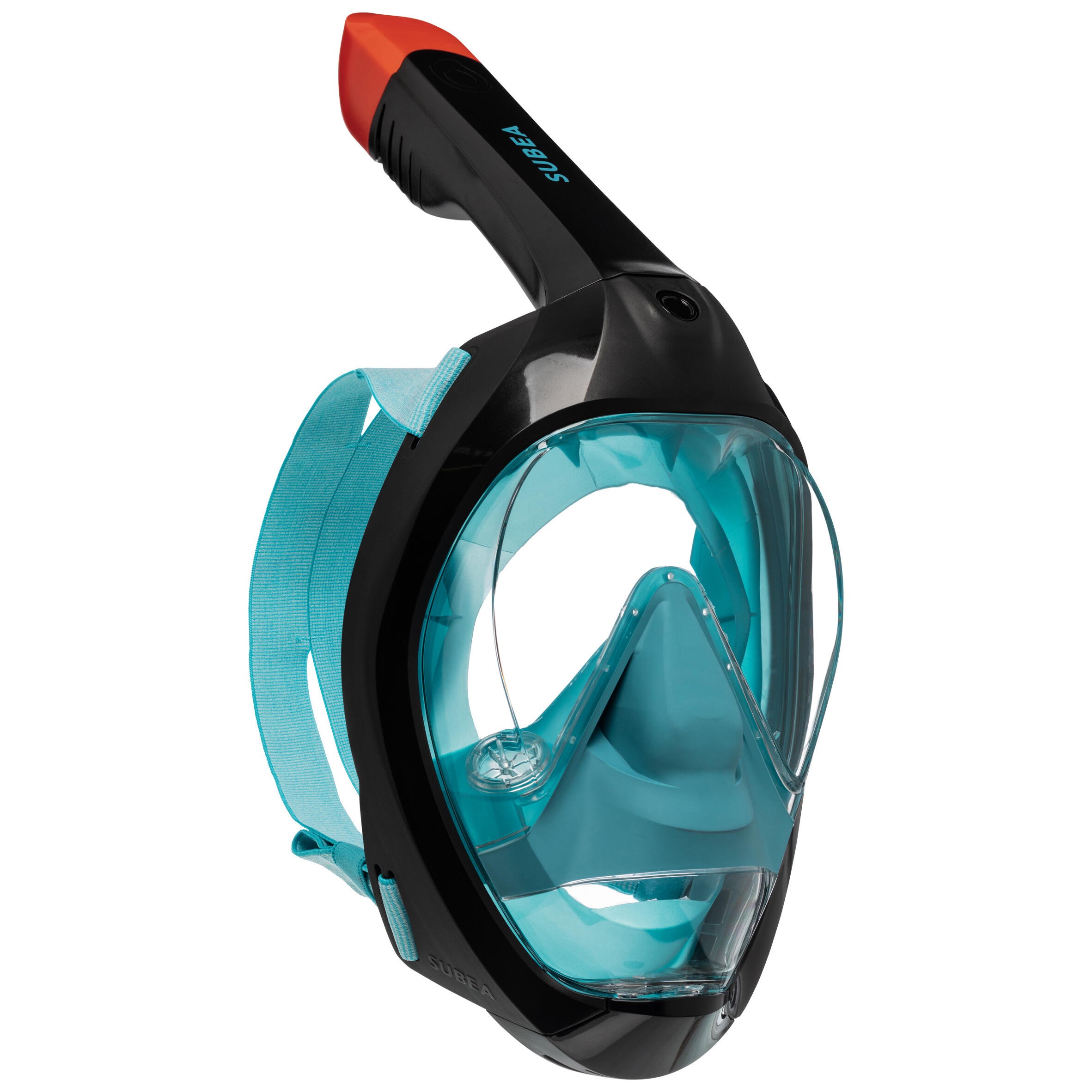 Subea Schnorchelmaske Easybreath 900 flexibles Nasenteil blau