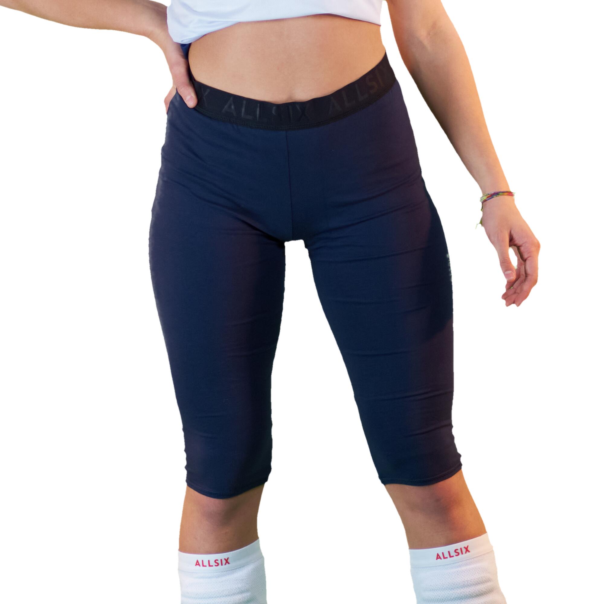 Allsix Volleyballleggings Training schwarz
