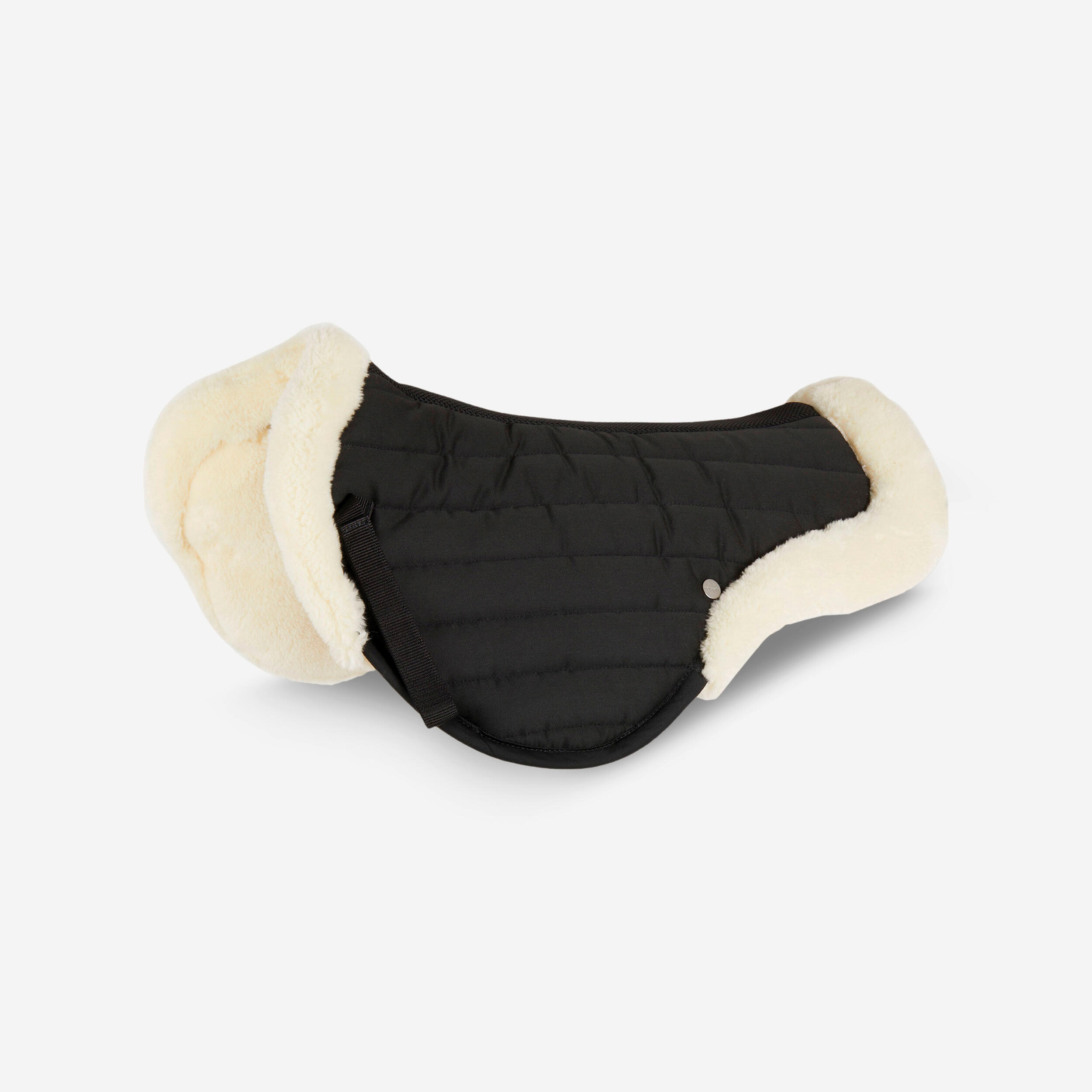 Fouganza Sattelpad 900 Lammfell schwarz