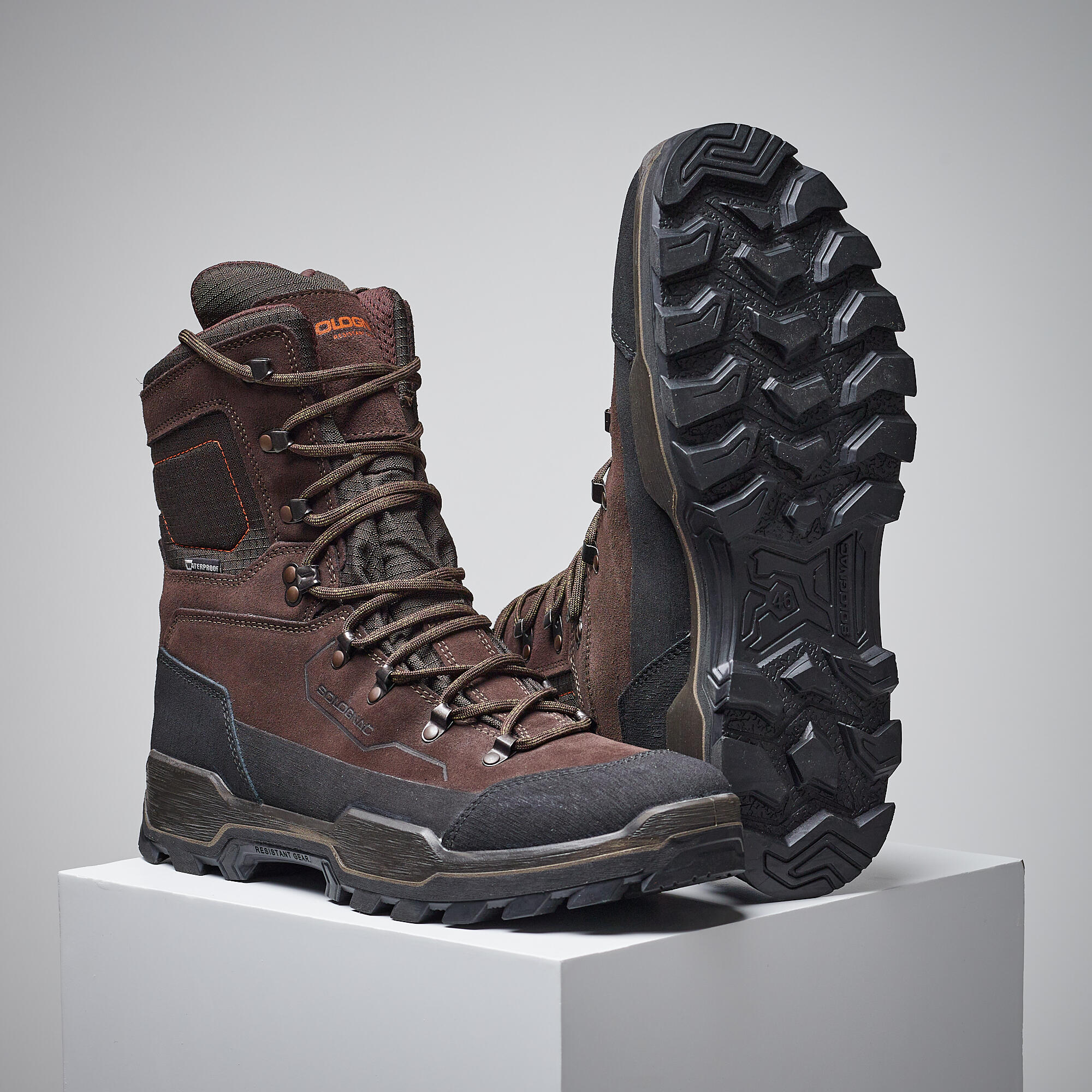 Solognac Jagdstiefel CROSSHUNT 520 wasserdicht, robust, braun