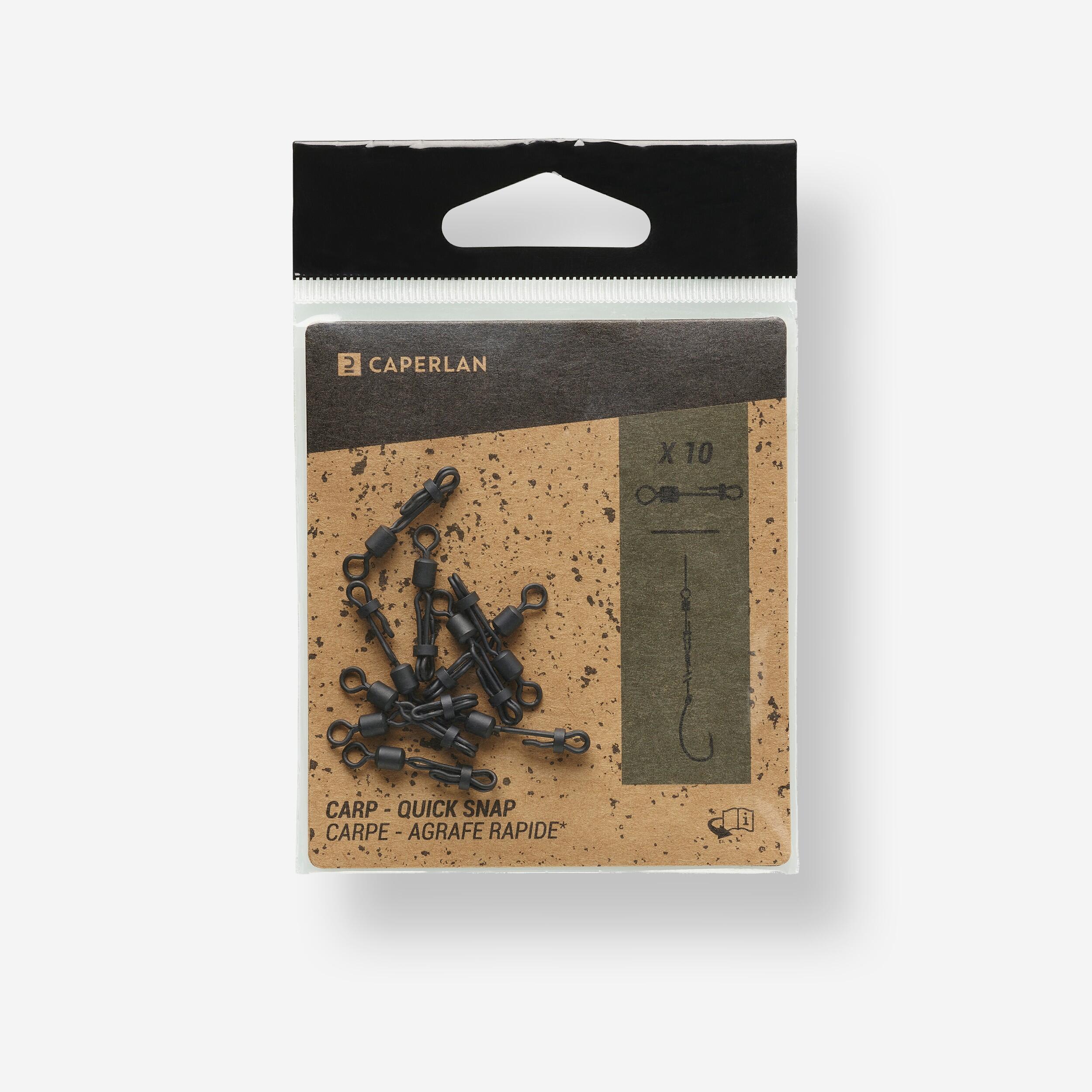 Caperlan Wirbel Quick Swivel Snap Karpfenangeln 10 Stk.
