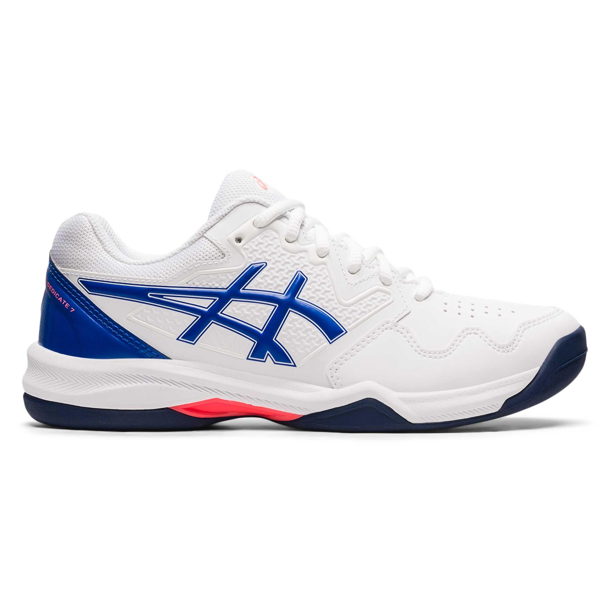 Asics Tennisschuhe Asics Damen Gel Dedicate Teppich weiss/marineblau
