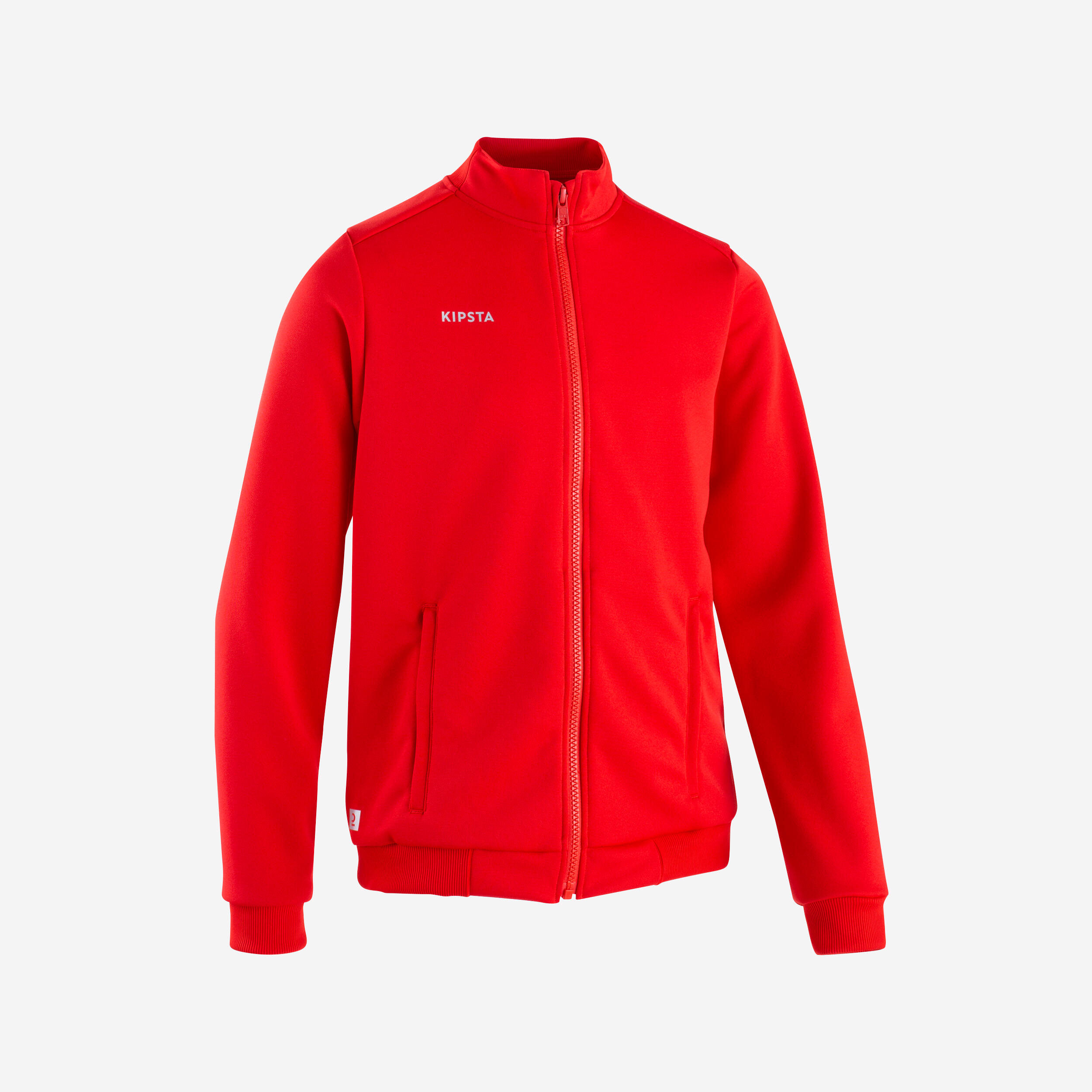 Kipsta Trainingsjacke Fussball Essential schwarz/grau