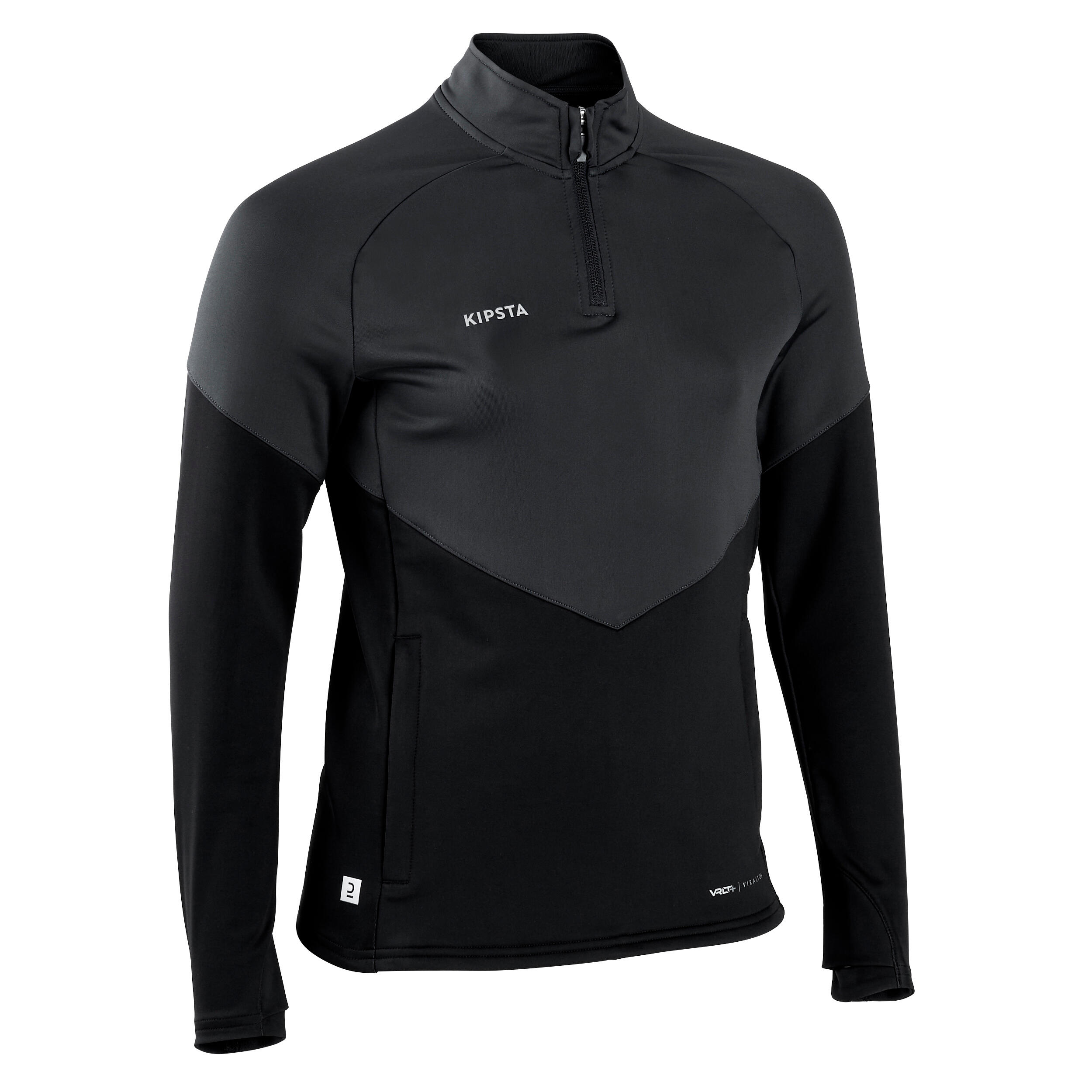 Kipsta Sweatshirt Fussball VIRALTO+ Mädchen schwarz