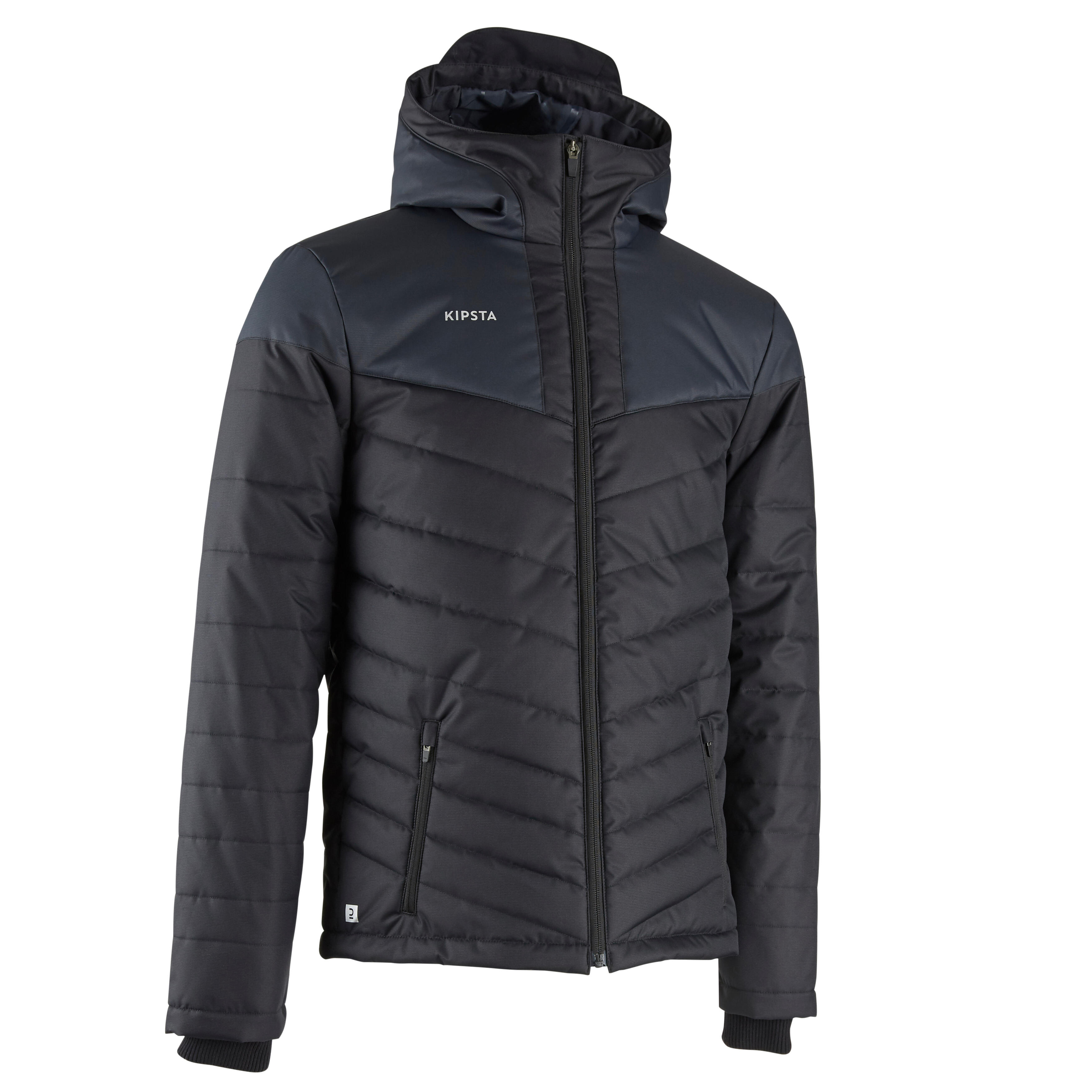 Kipsta Fussballjacke kurz Damen/Herren schwarz