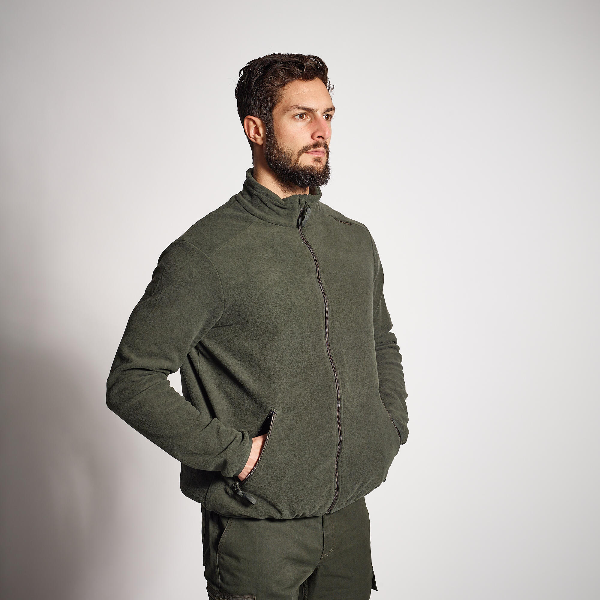 Solognac Jagdfleecejacke Herren braun100