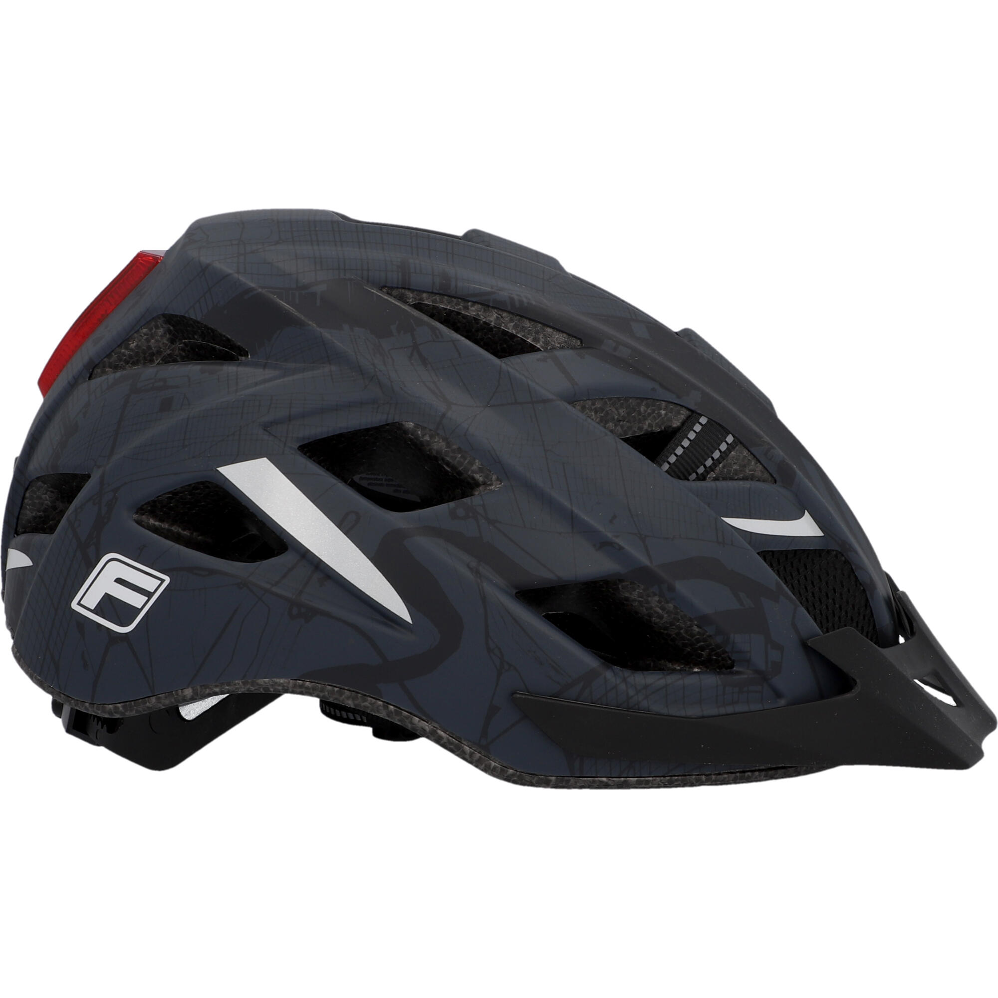 No Brand Fahrradhelm City Fischer Urban PLUS Brooklyn anthrazit