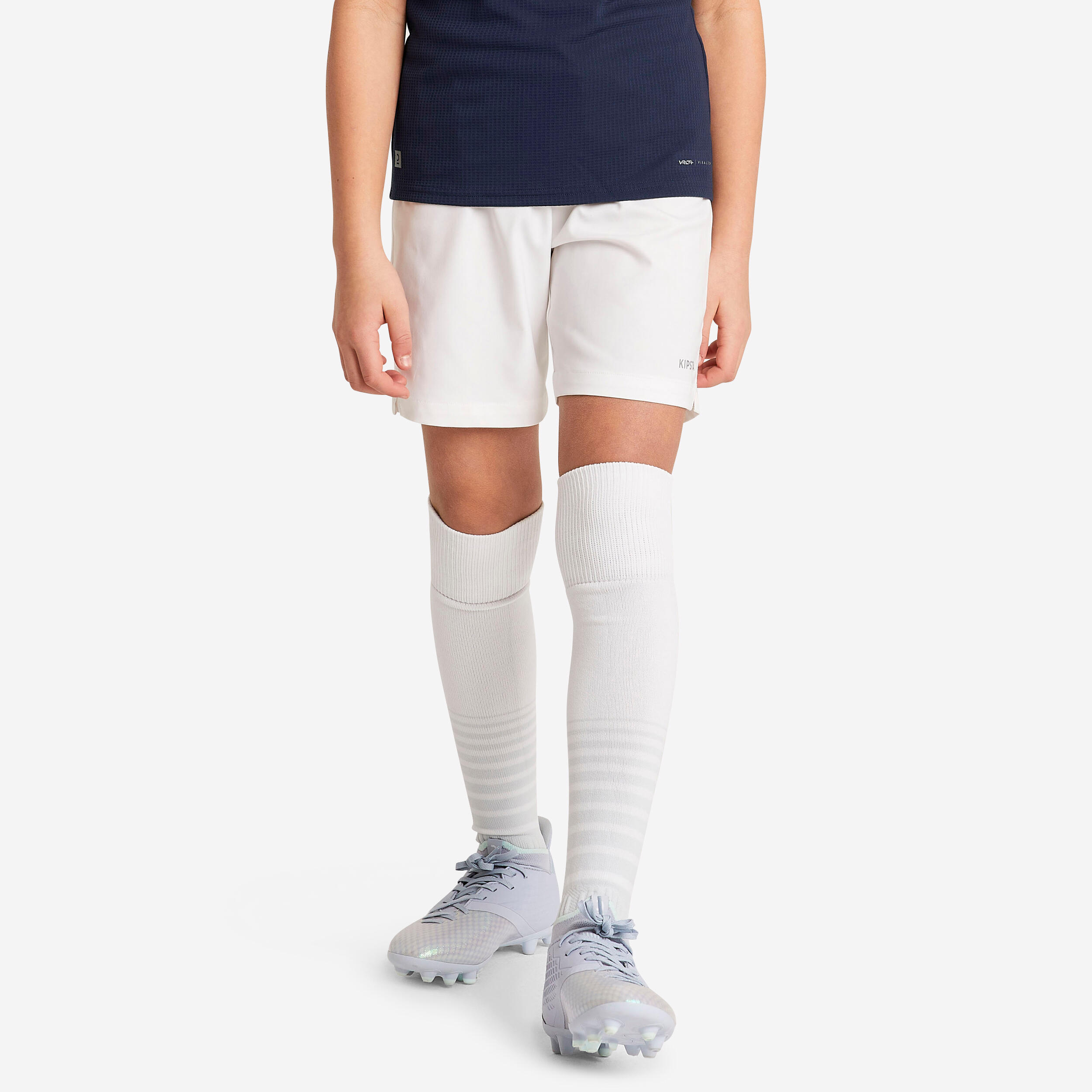 Kipsta Fussballhose kurz VIRALTO+ Mädchen weiss