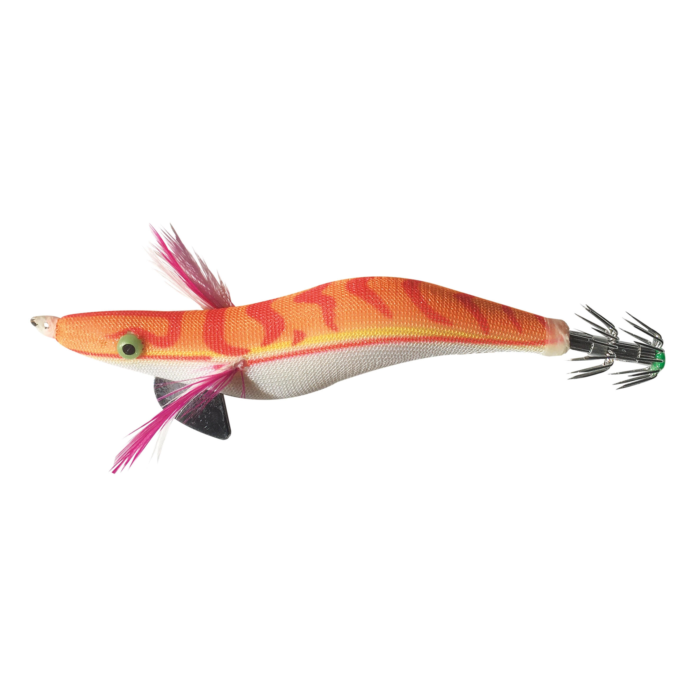 Flashmer Tintenfischköder für Sepien/Kalmare bebleit Egi 3,5 12 cm orange