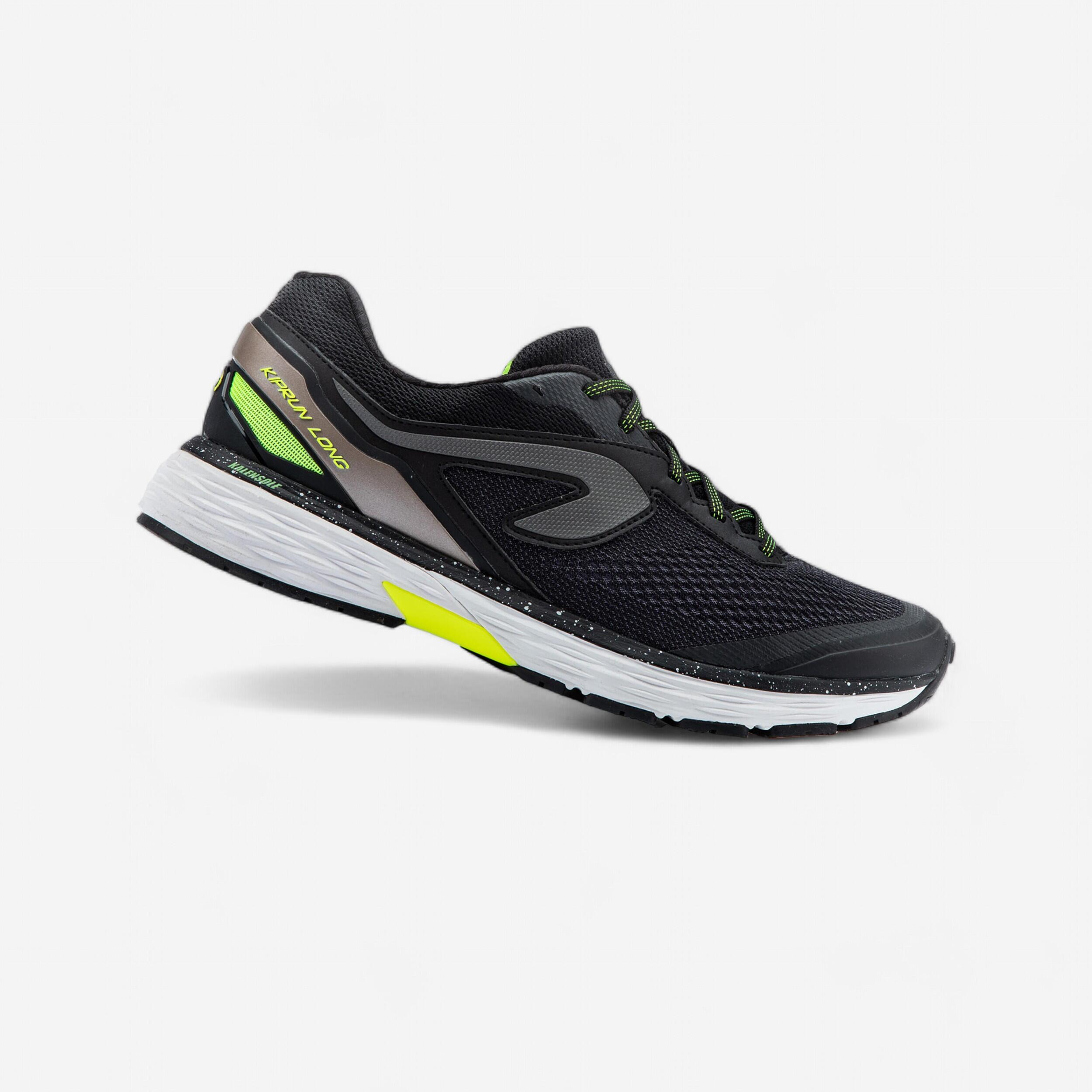 Kiprun Laufschuhe Kiprun Long 2 Herren schwarz/gelb