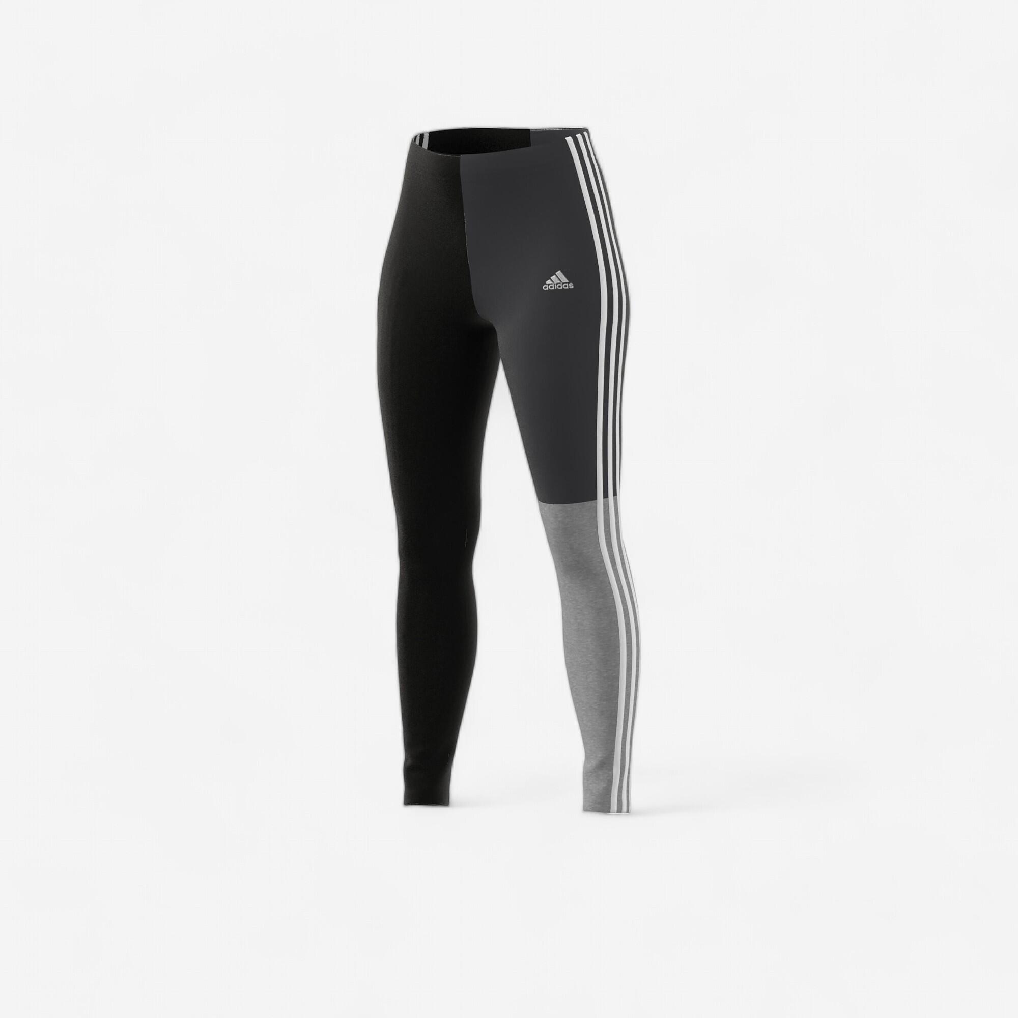 Adidas Leggings Fitness Adidas Soft Training Colorblock Damen schwarz/grau