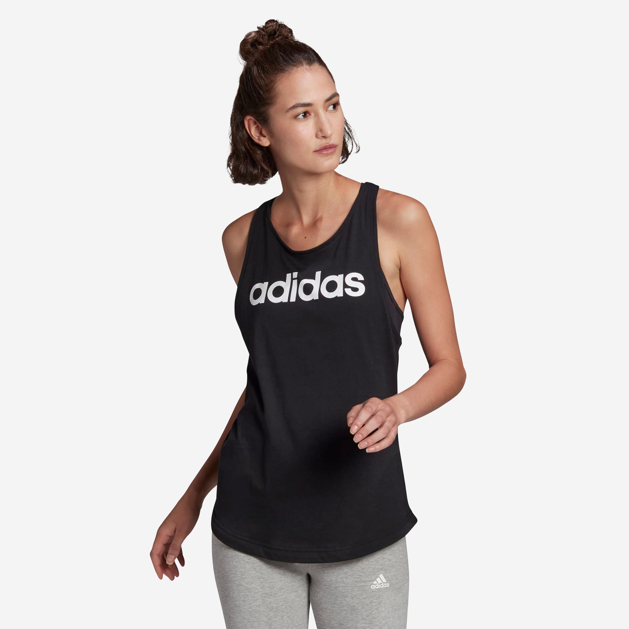 Adidas Top Fitness Adidas Linear Damen schwarz