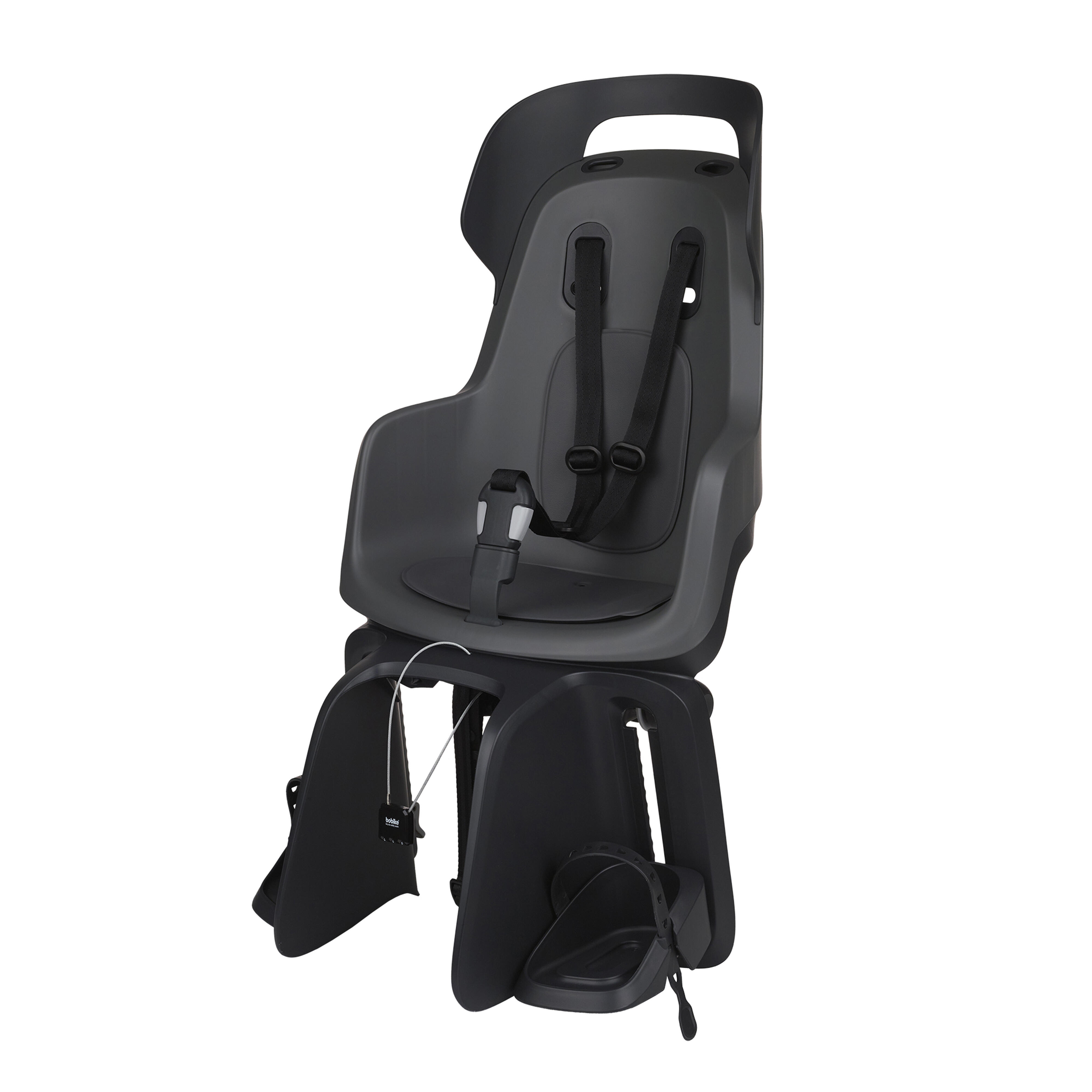 Bobike Fahrrad Kindersitz für Gepäckträger Bobike Go Maxi grau