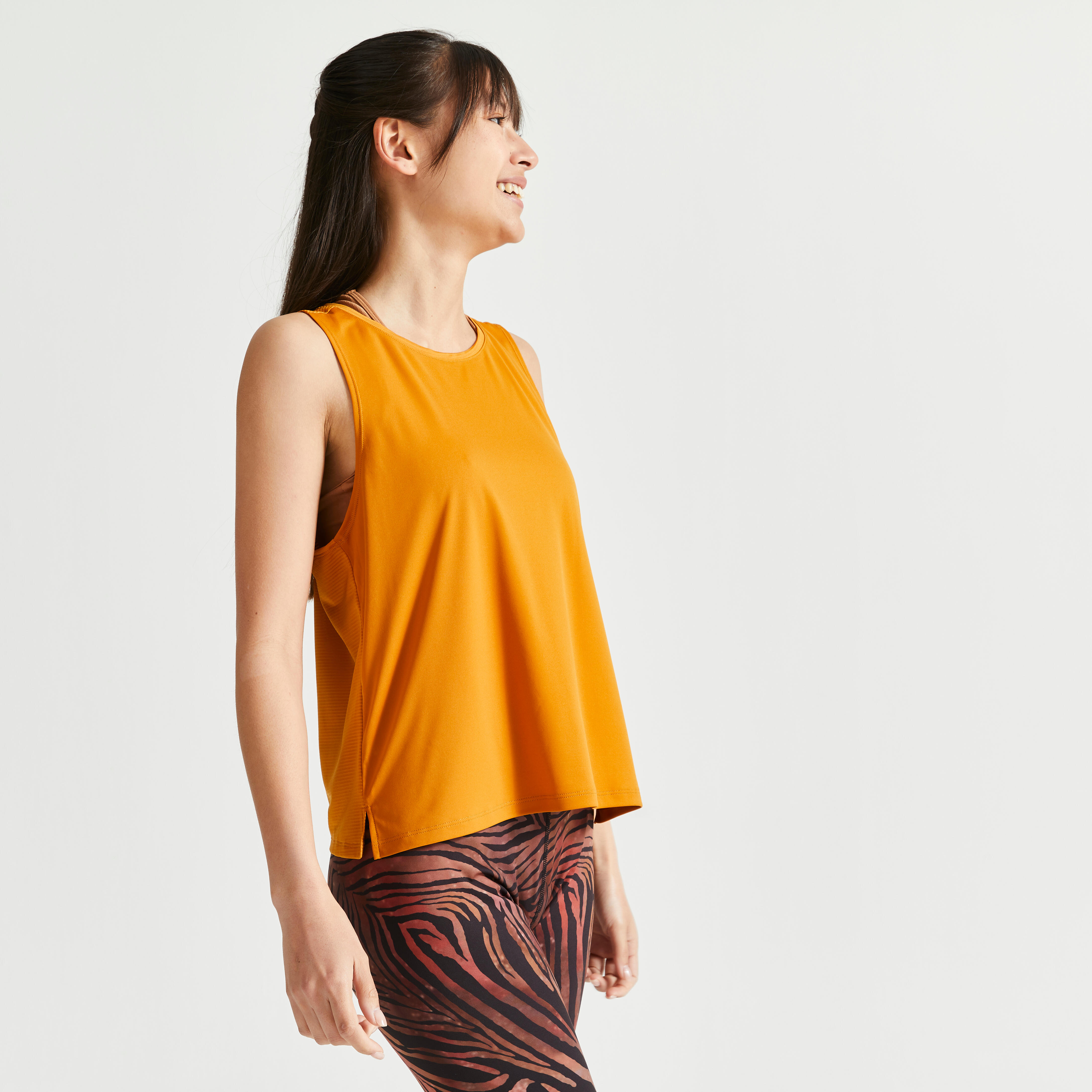 Domyos Top kurz Loose Fitness Cardio 520 Damen