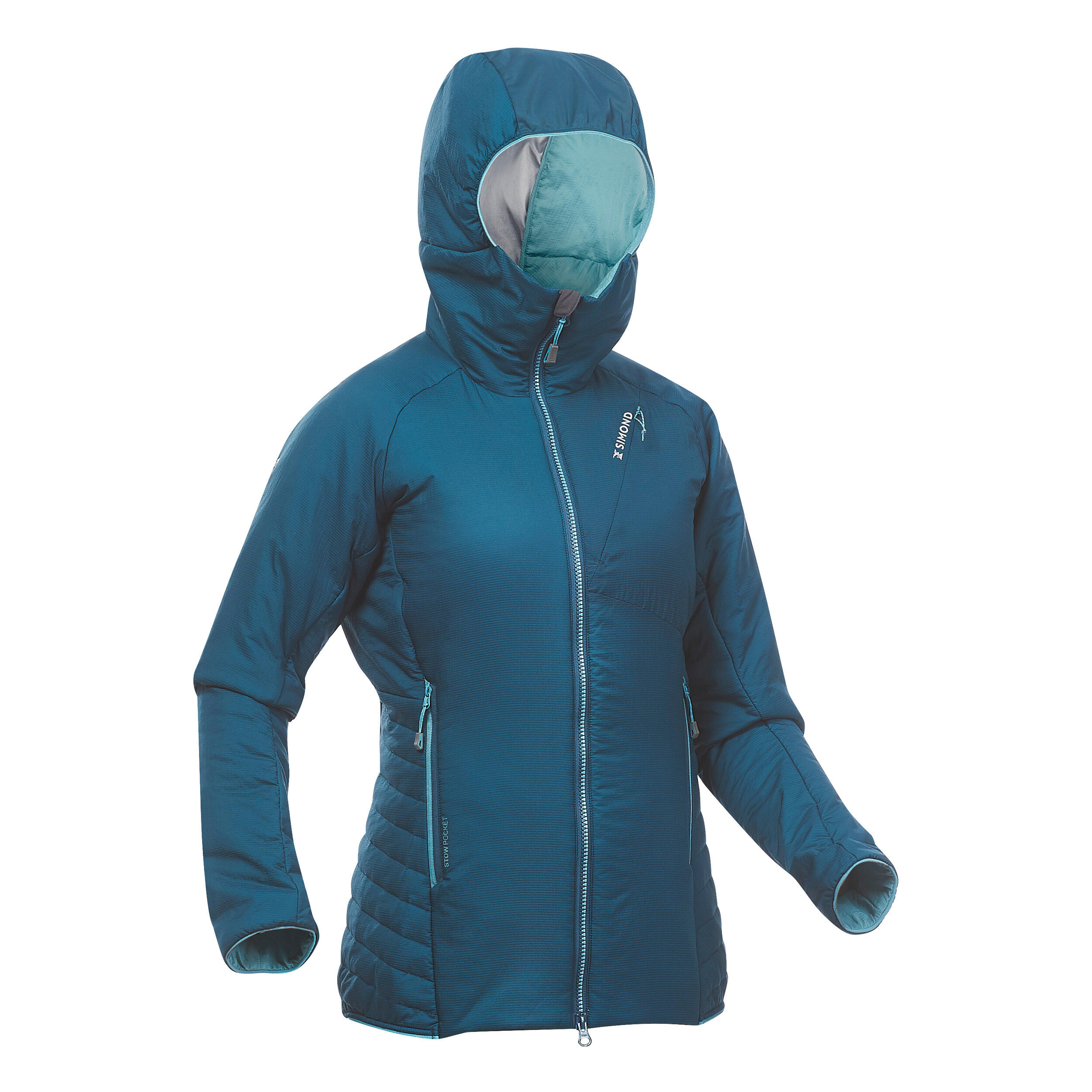 Simond Kunstfaserjacke Bergsteigen Alpinism Damen dunkelgrün