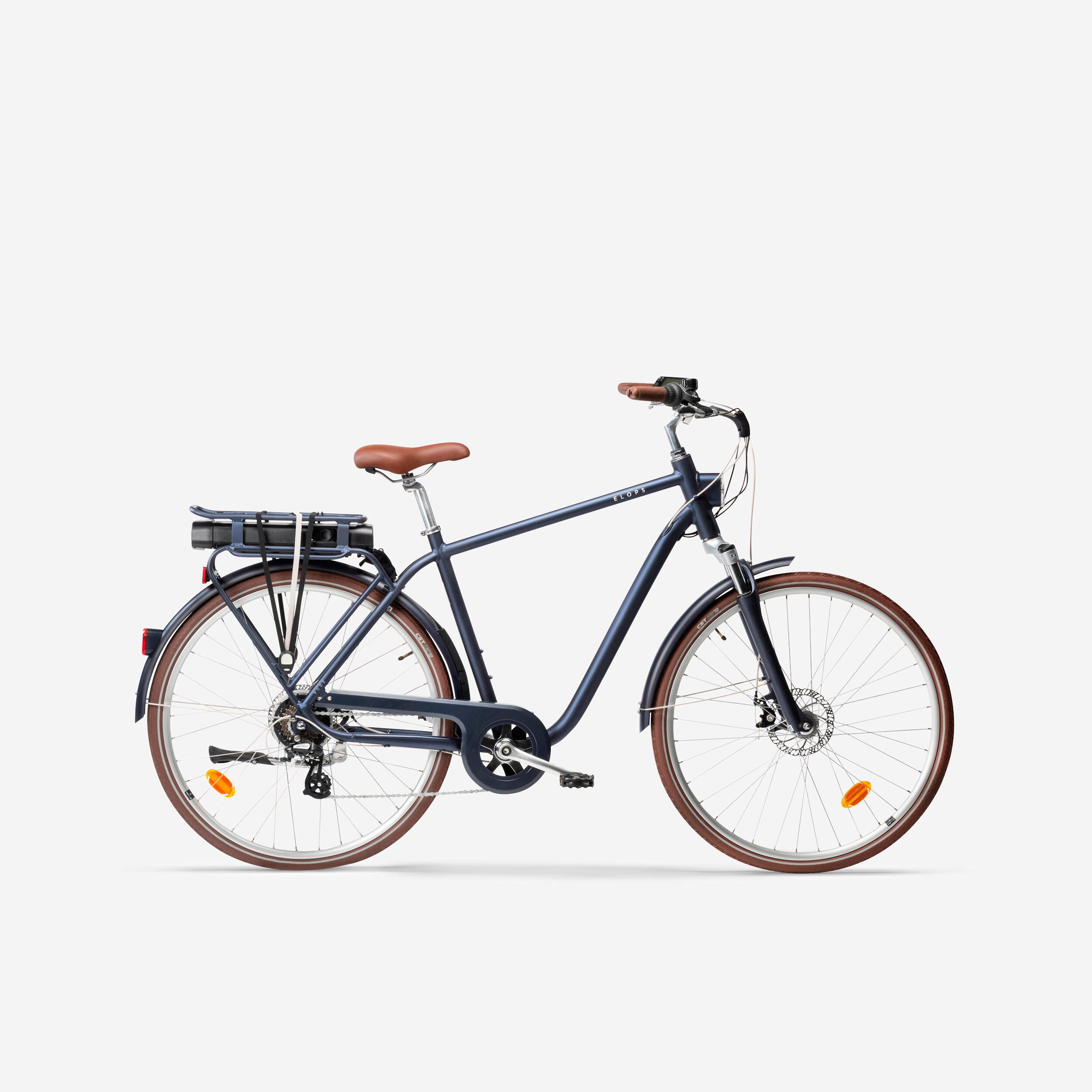 Elops E-Bike City-Bike 28 Zoll Elops 900E HF Herren dunkelblau