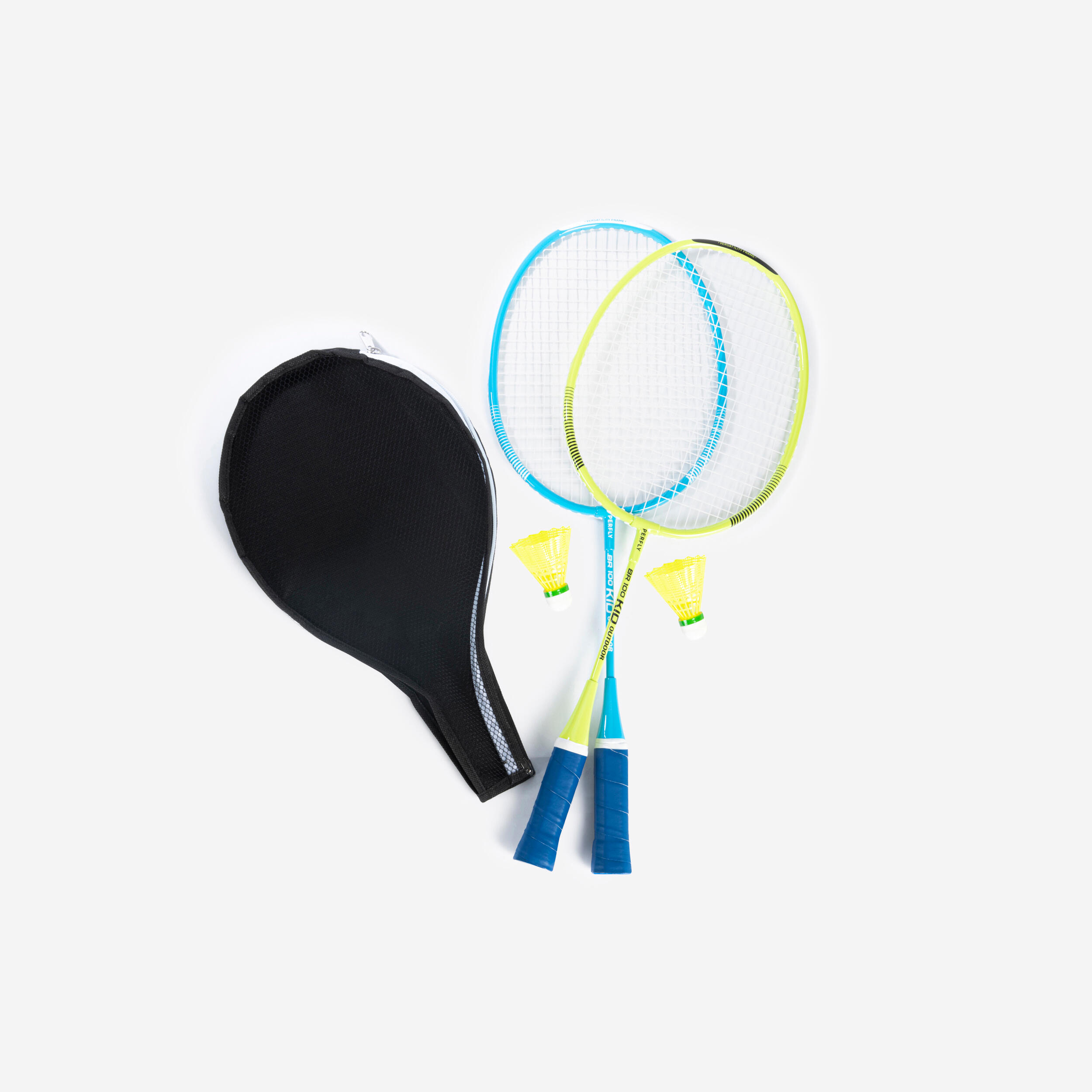 Perfly Badmintonschläger-Set Kinder 100 Outdoor