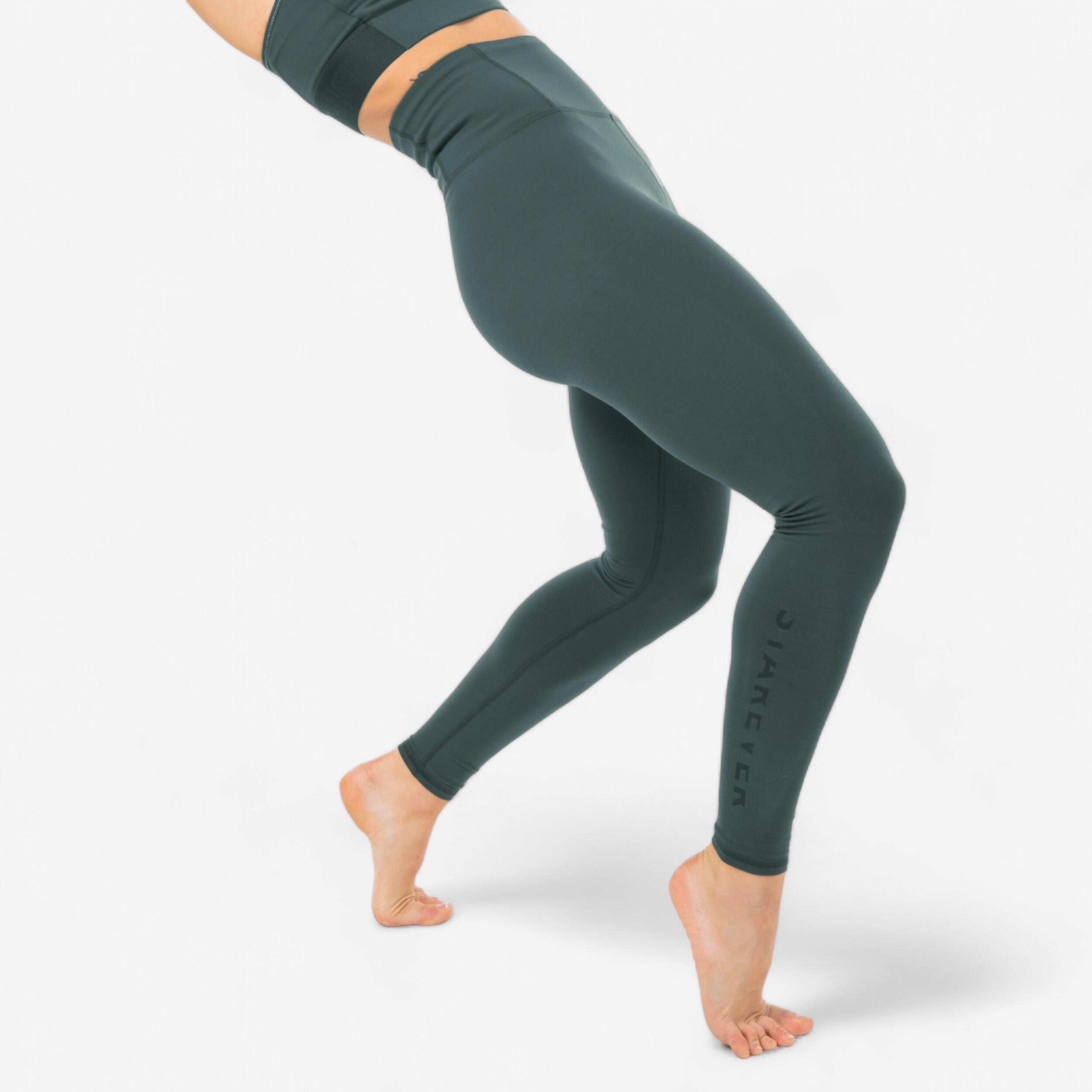 Starever Leggings Modern Dance hoher Bund Damen khaki