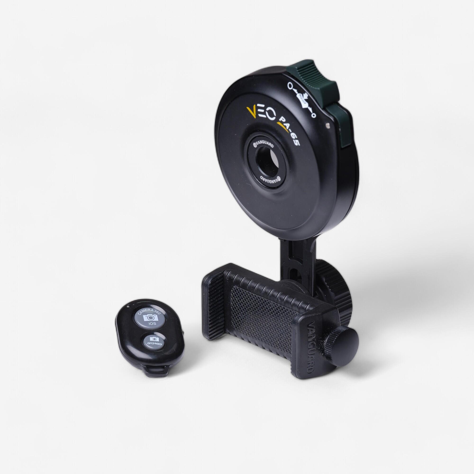 Vanguard Digiscoping Adapter Smartphone VANGUARD VEO PA-65 mit Bluetooth-Fernbedienung