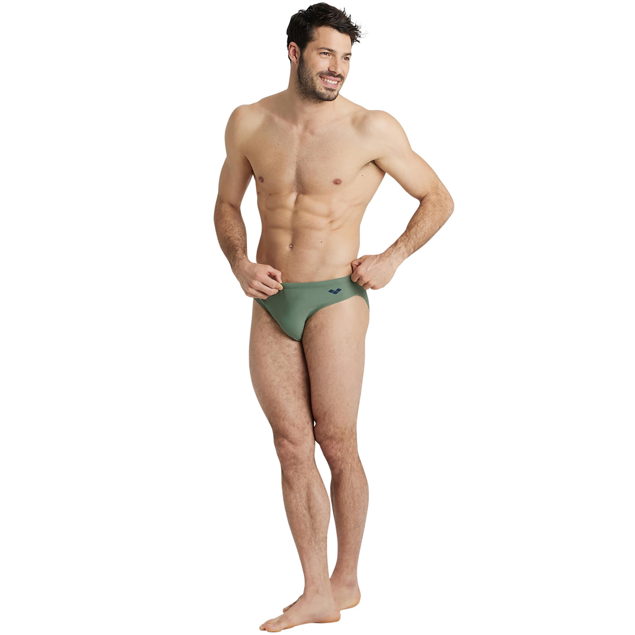 Arena Badehose Slip Arena Santa grün OS