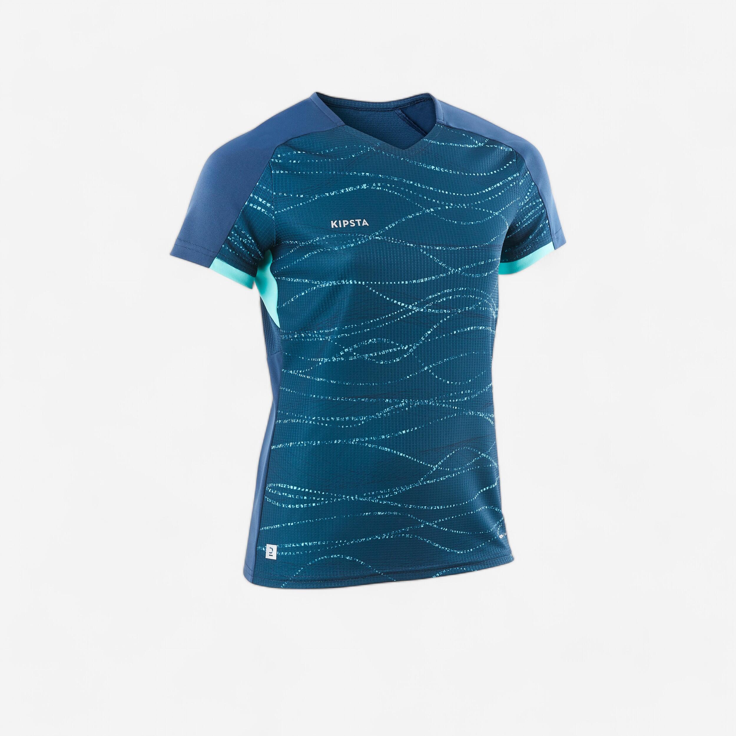 Kipsta Fussballtrikot Viralto Mädchen schwarz