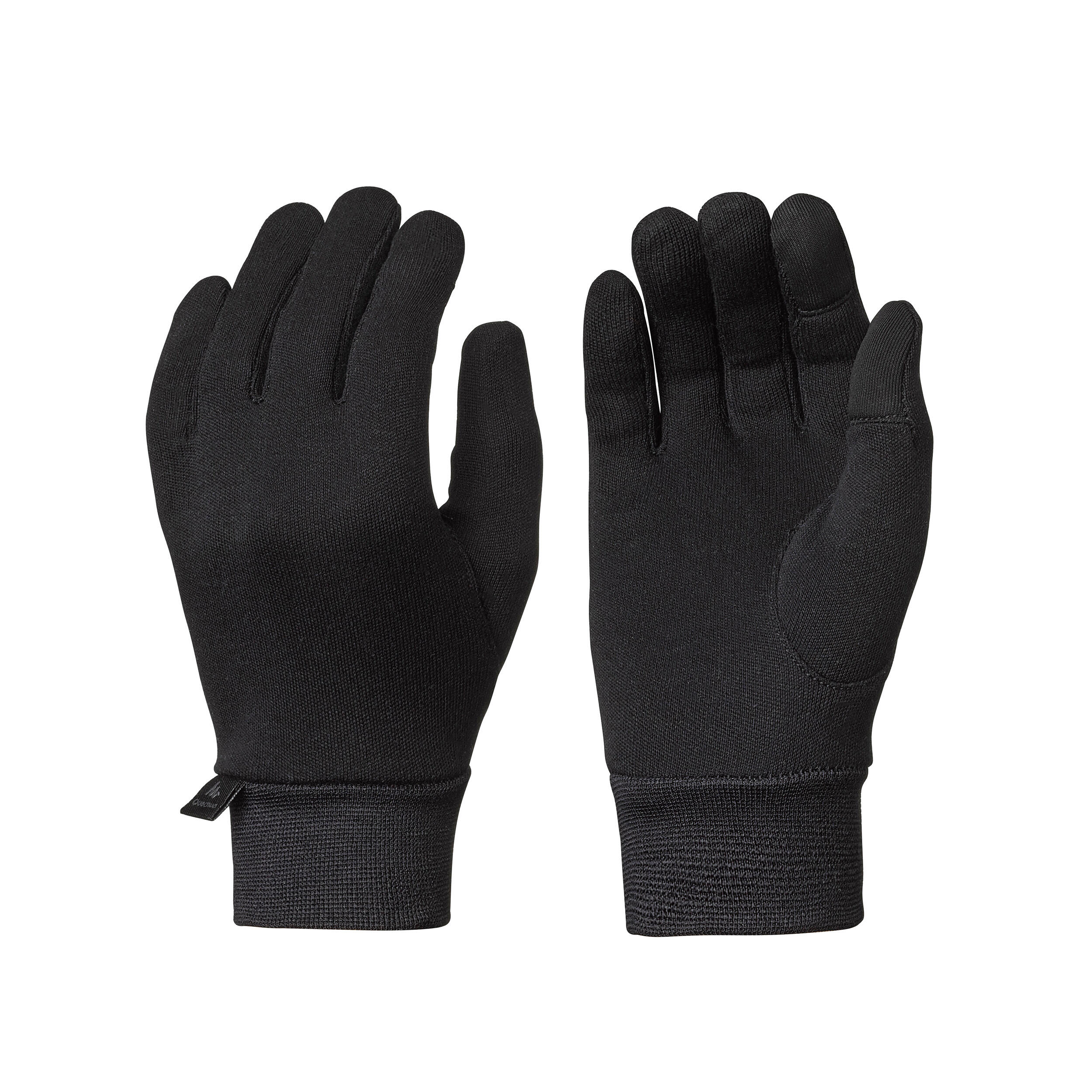 Quechua Unterziehhandschuhe Winterwandern SH500 Seide touchscreenfähig Kinder 6–14 Jahre