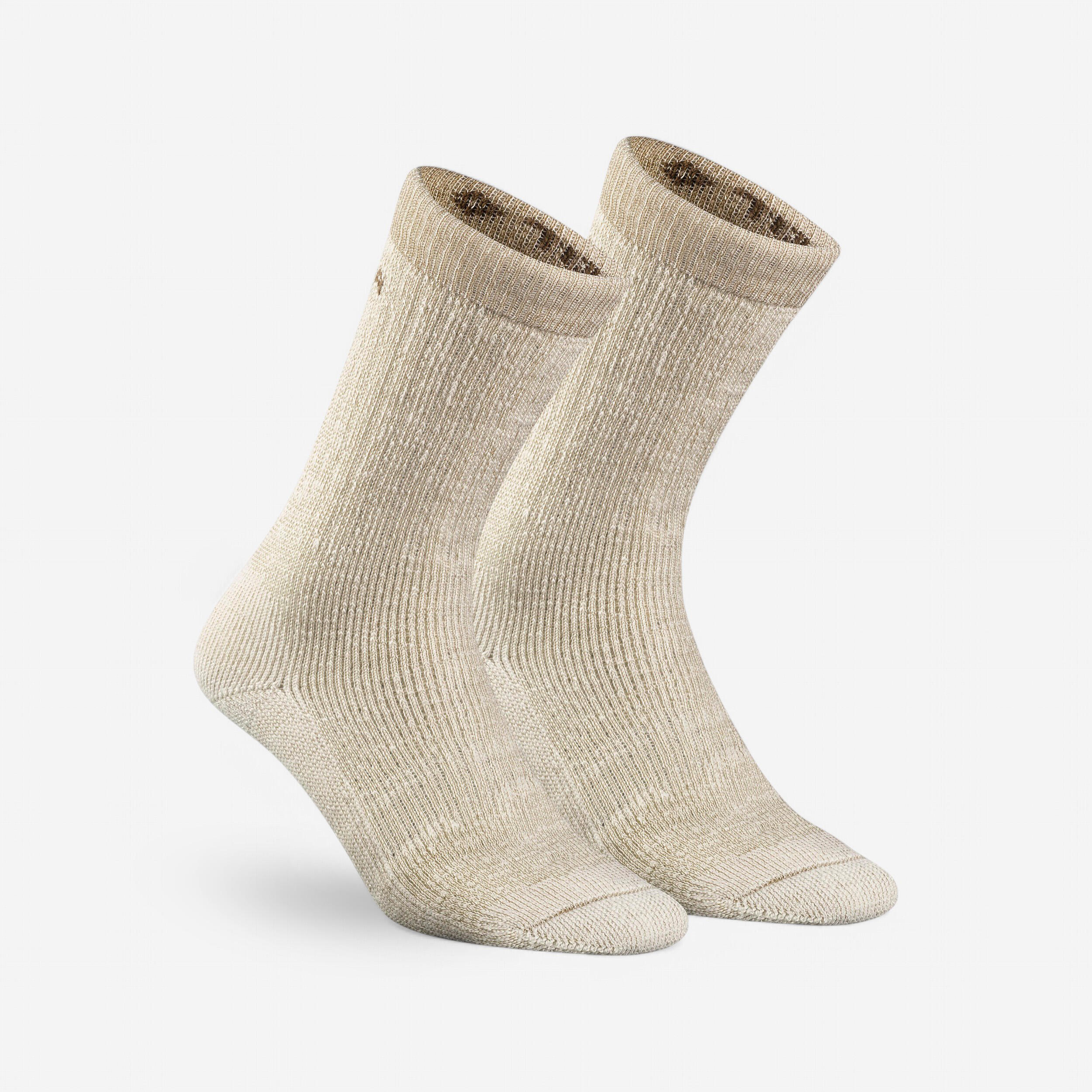 Quechua Wandersocken Winterwandern SH100 U-Warm halbhoch 2 Paar