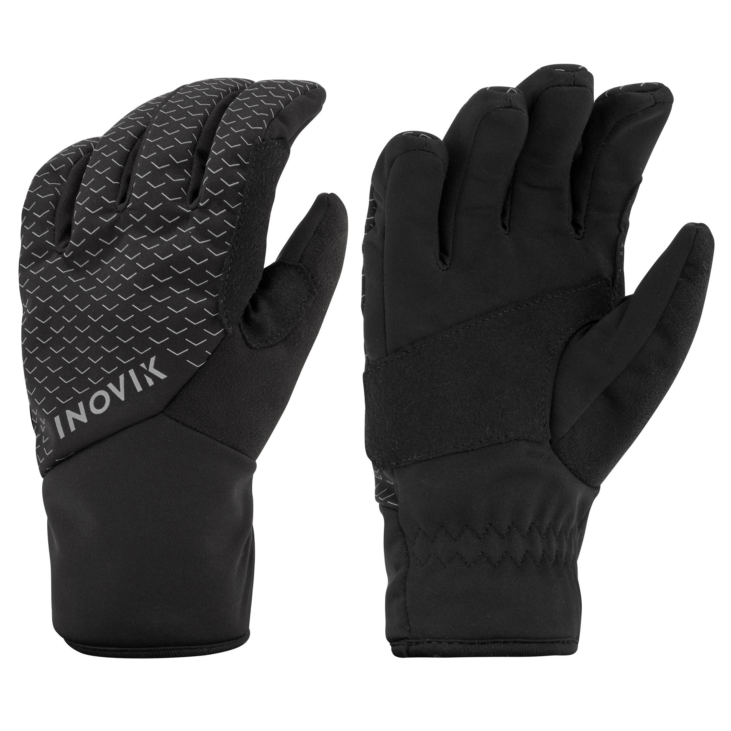 Inovik Langlaufhandschuhe XC S 100 warm Kinder schwarz