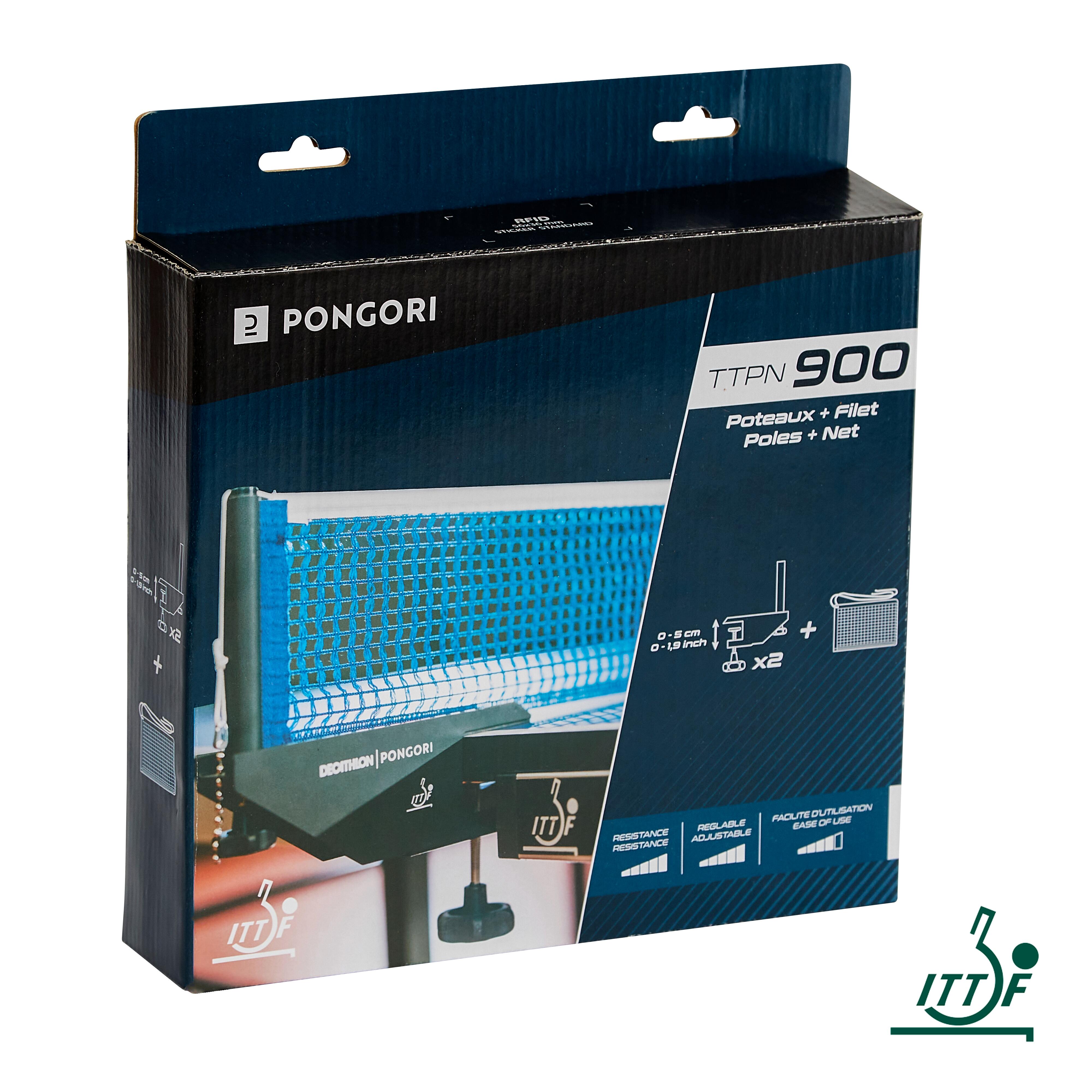 Pongori Tischtennis Pfosten und Netz TTPN 900 ITTF