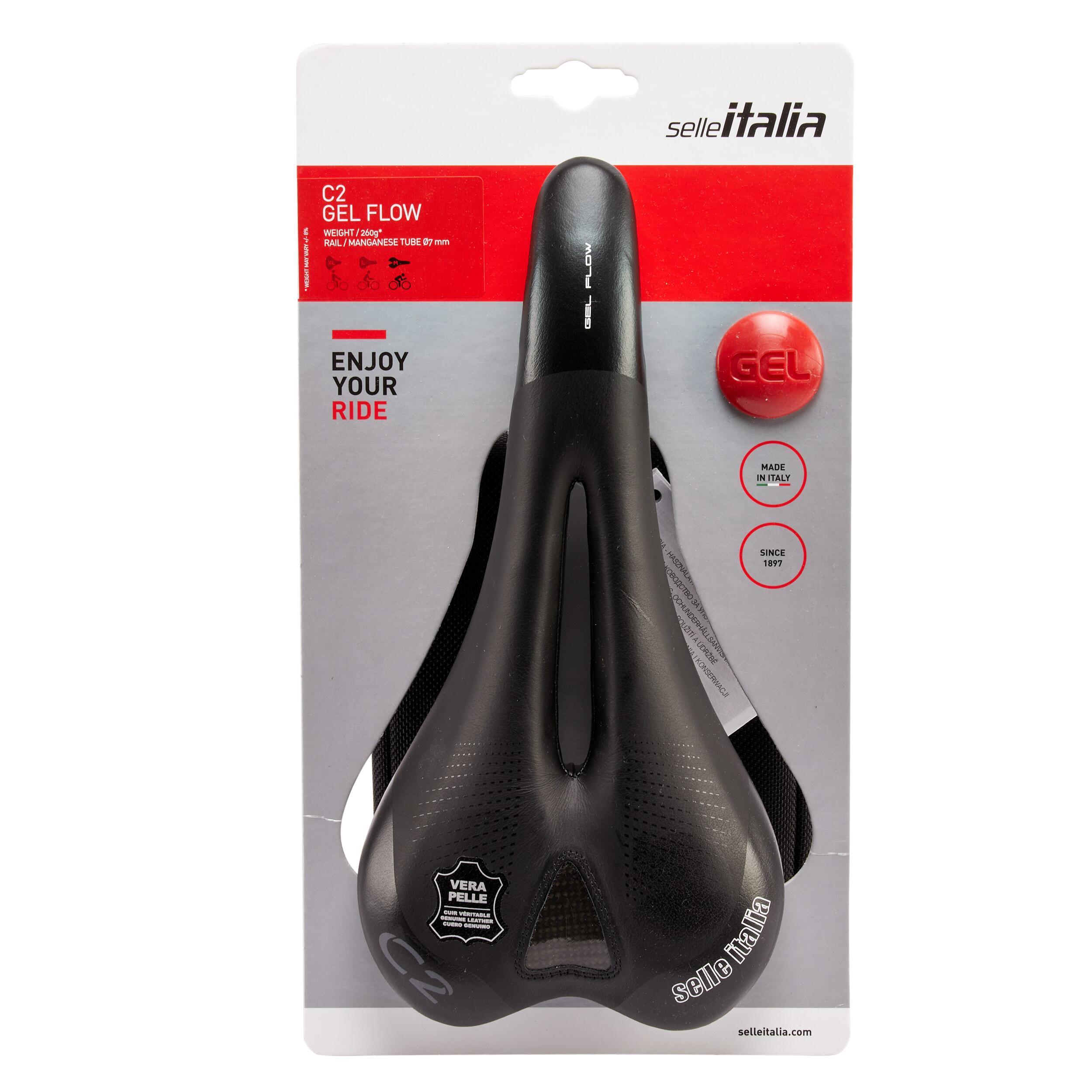 Selle Italia Fahrradsattel Selle Italia C2 Gel Flow schwarz