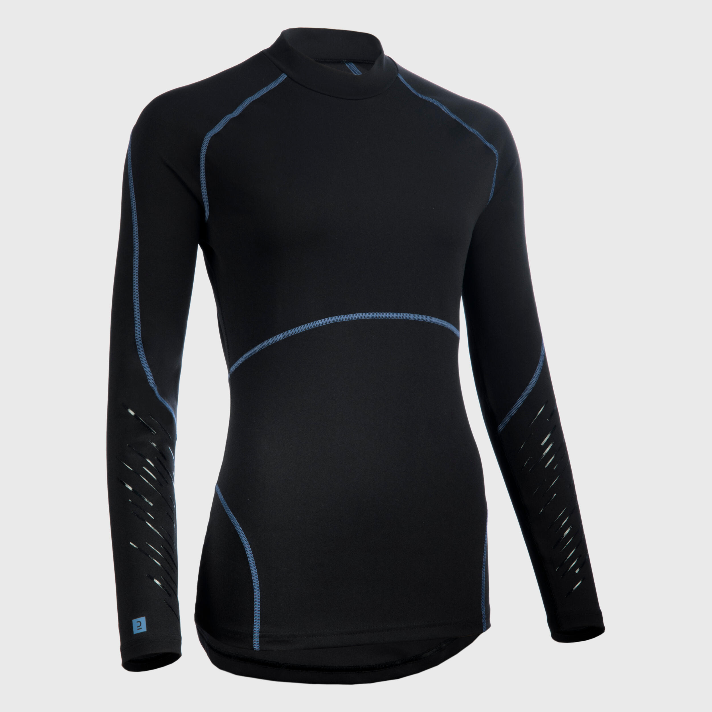 Offload Funktionsshirt langarm Rugby 500 Damen schwarz/blau Orange