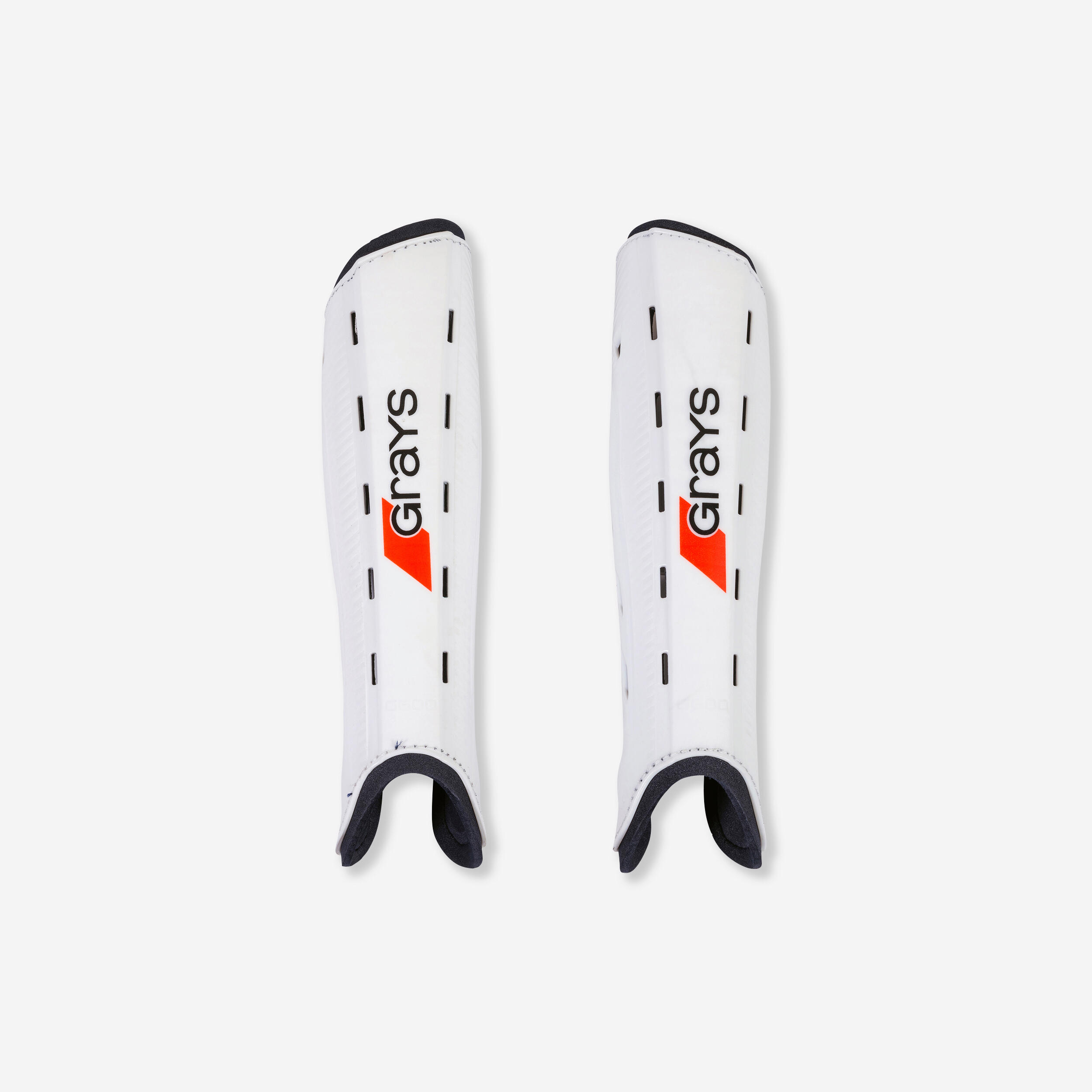 Grays Schienbeinschoner Feldhockey G600 mittlere Spielintenstät Jugendl./Erw. weiss