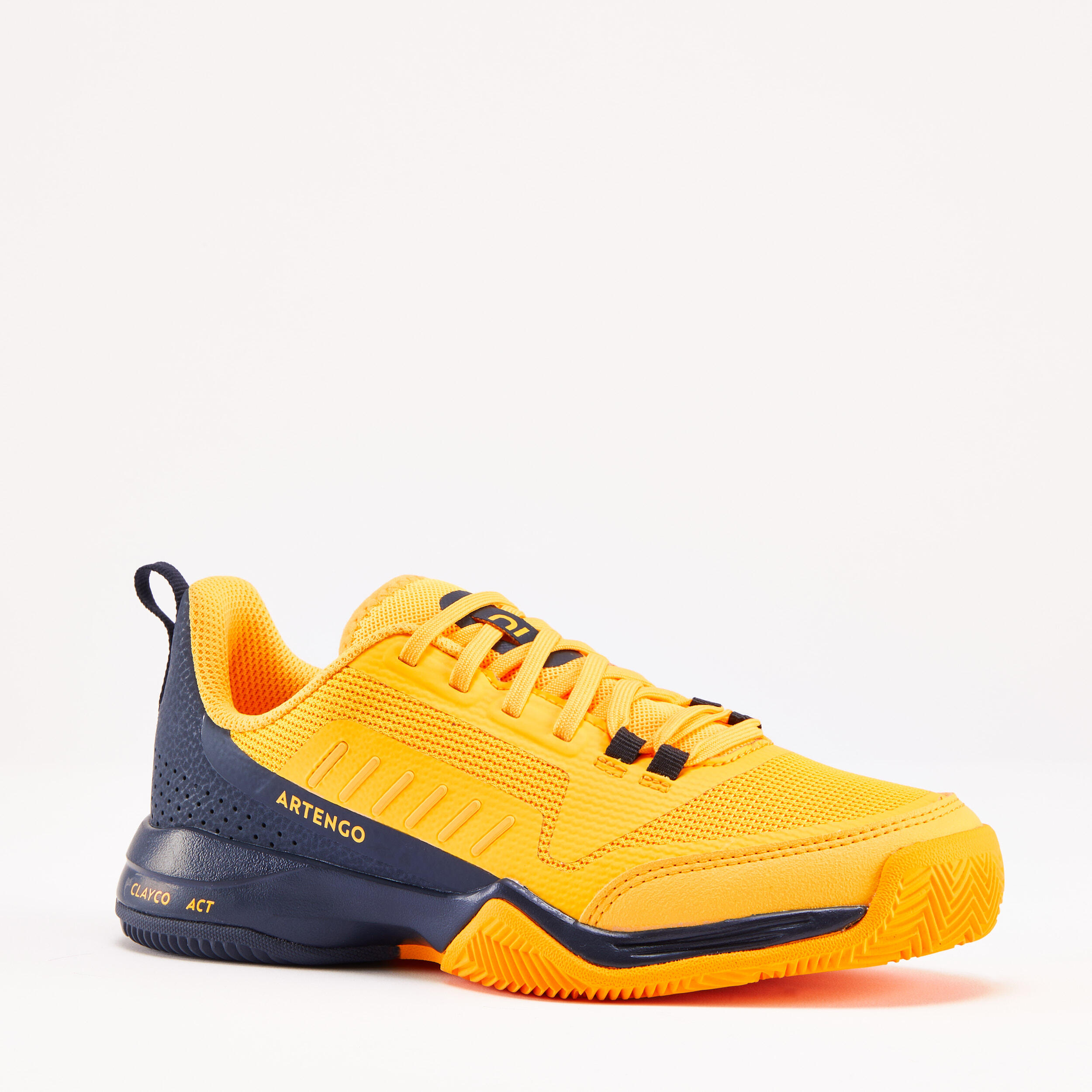 Artengo Tennisschuhe Kinder TS500 Fast Clay Lace Sunfire