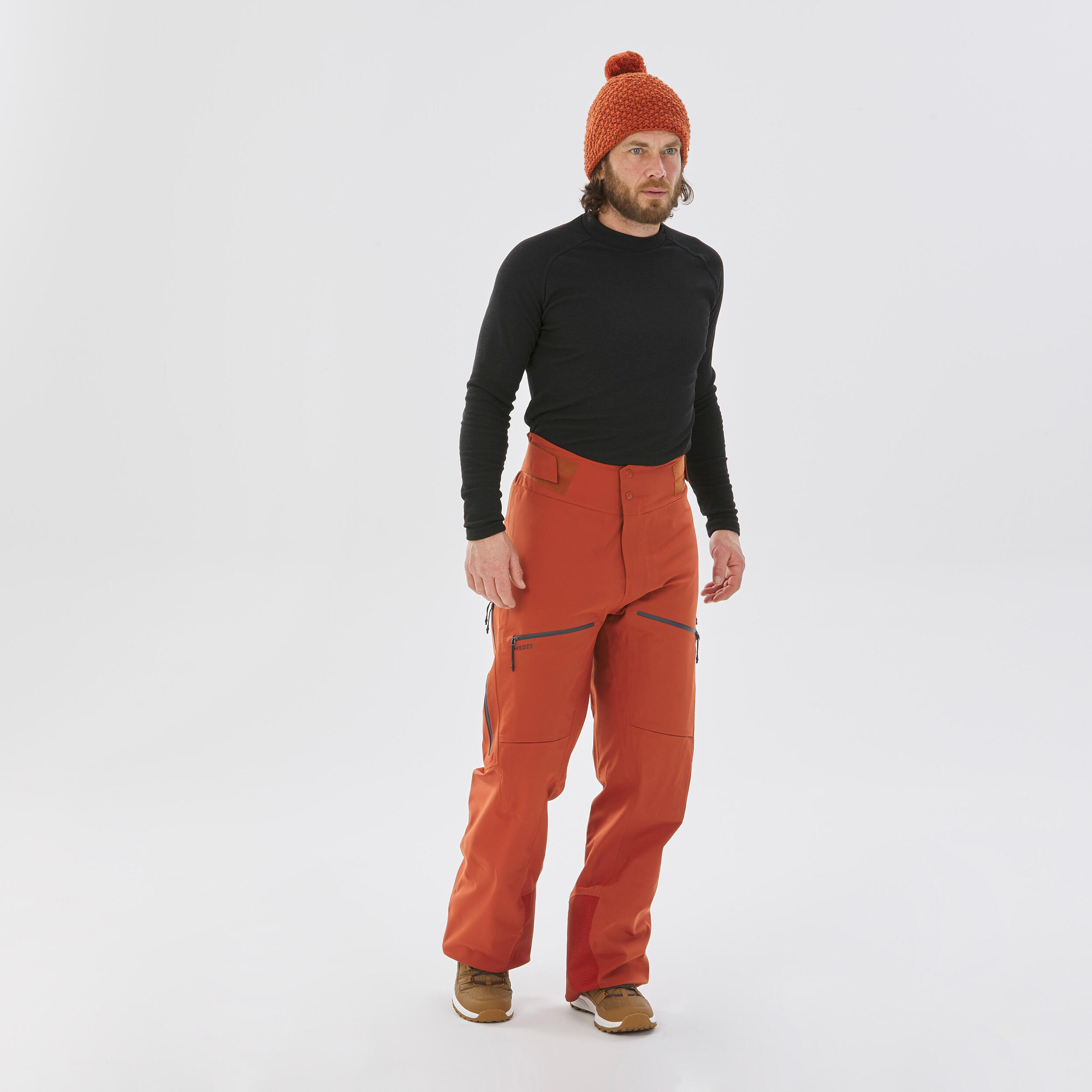 Wedze Skihose FR500 New Padding Herren orange