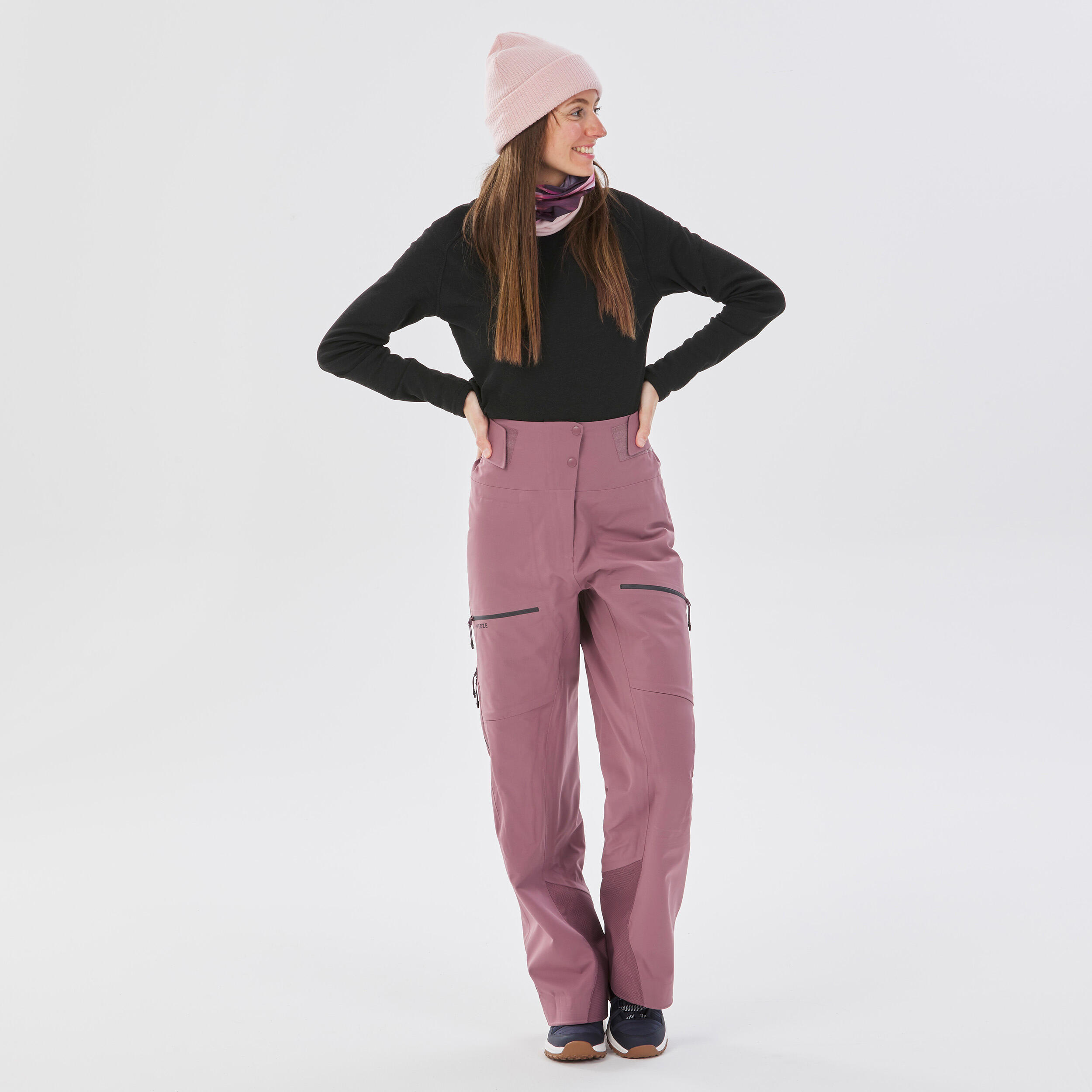 Wedze Skihose - FR500 Damen violett