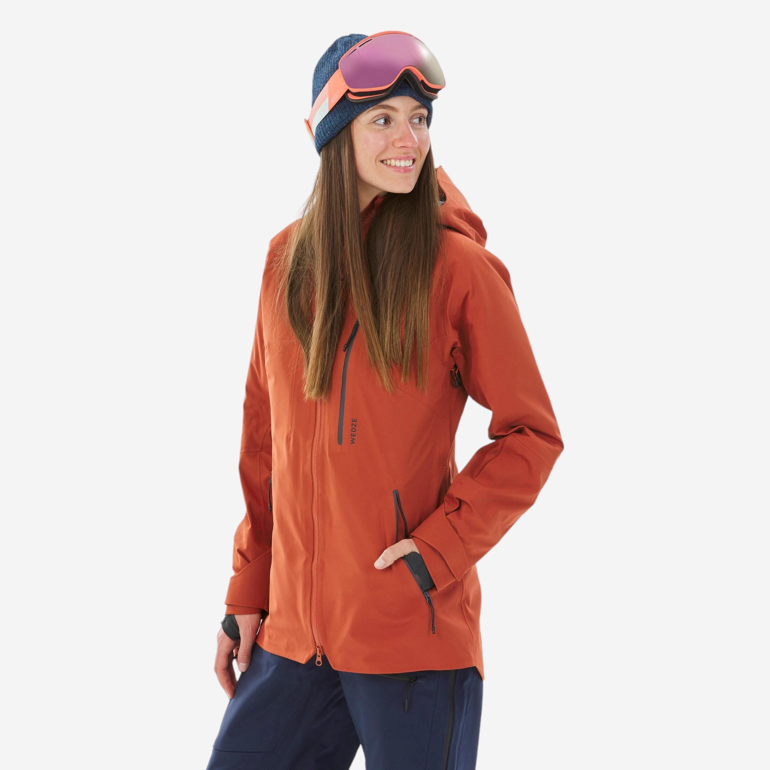 Wedze Skijacke Freeride Damen - FR500 New Padding rosa