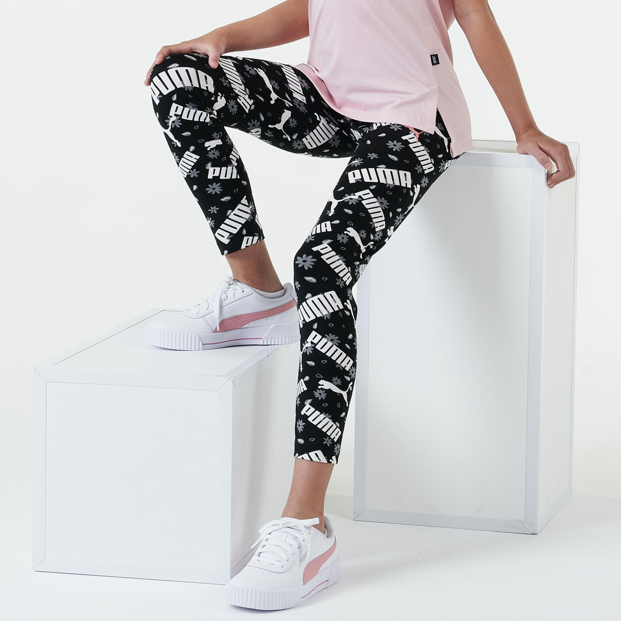 Puma Leggings 7/8 Puma Kinder schwarz/weiss