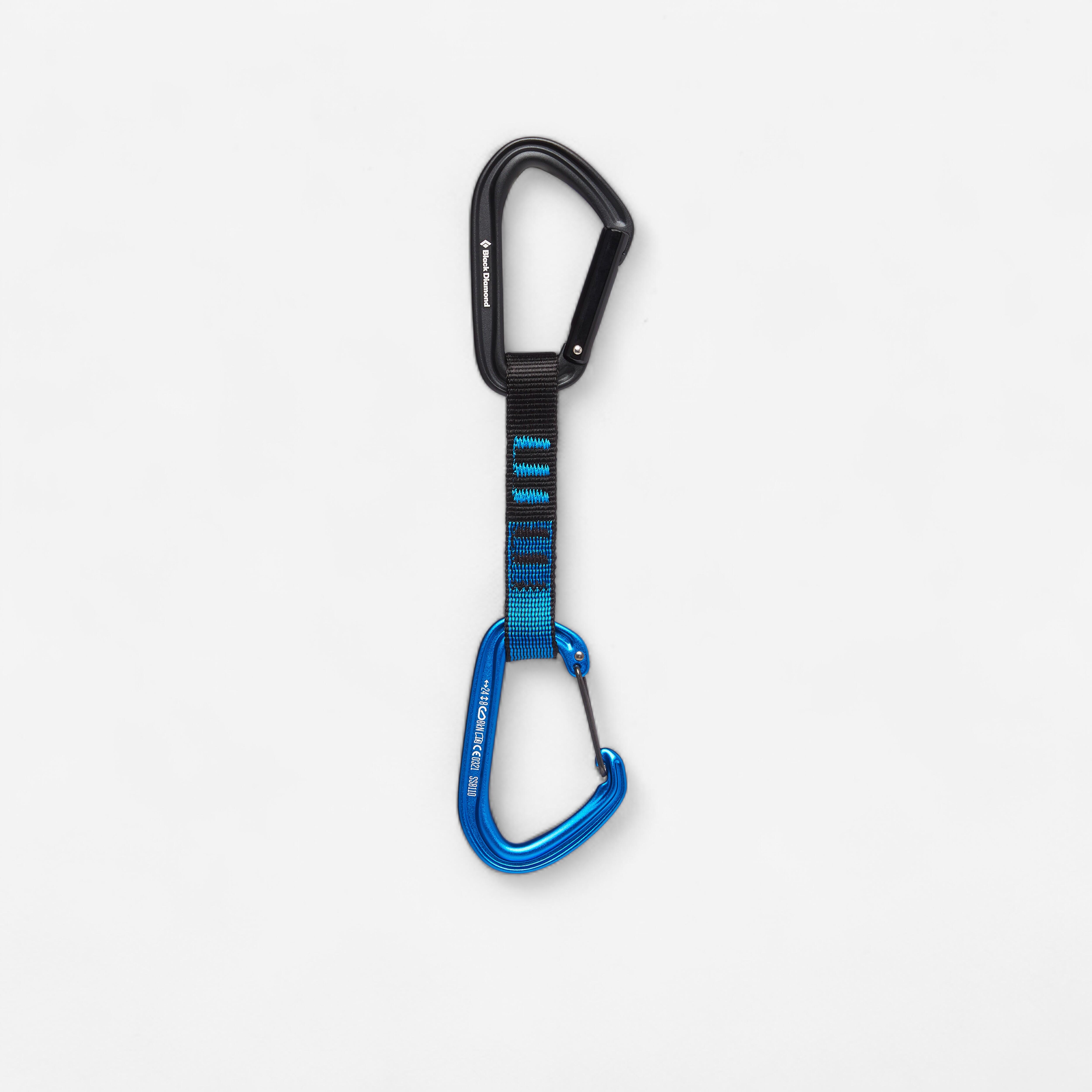 Black Diamond Express-Set Klettern Bergsteigen HotForge Blue 12 cm