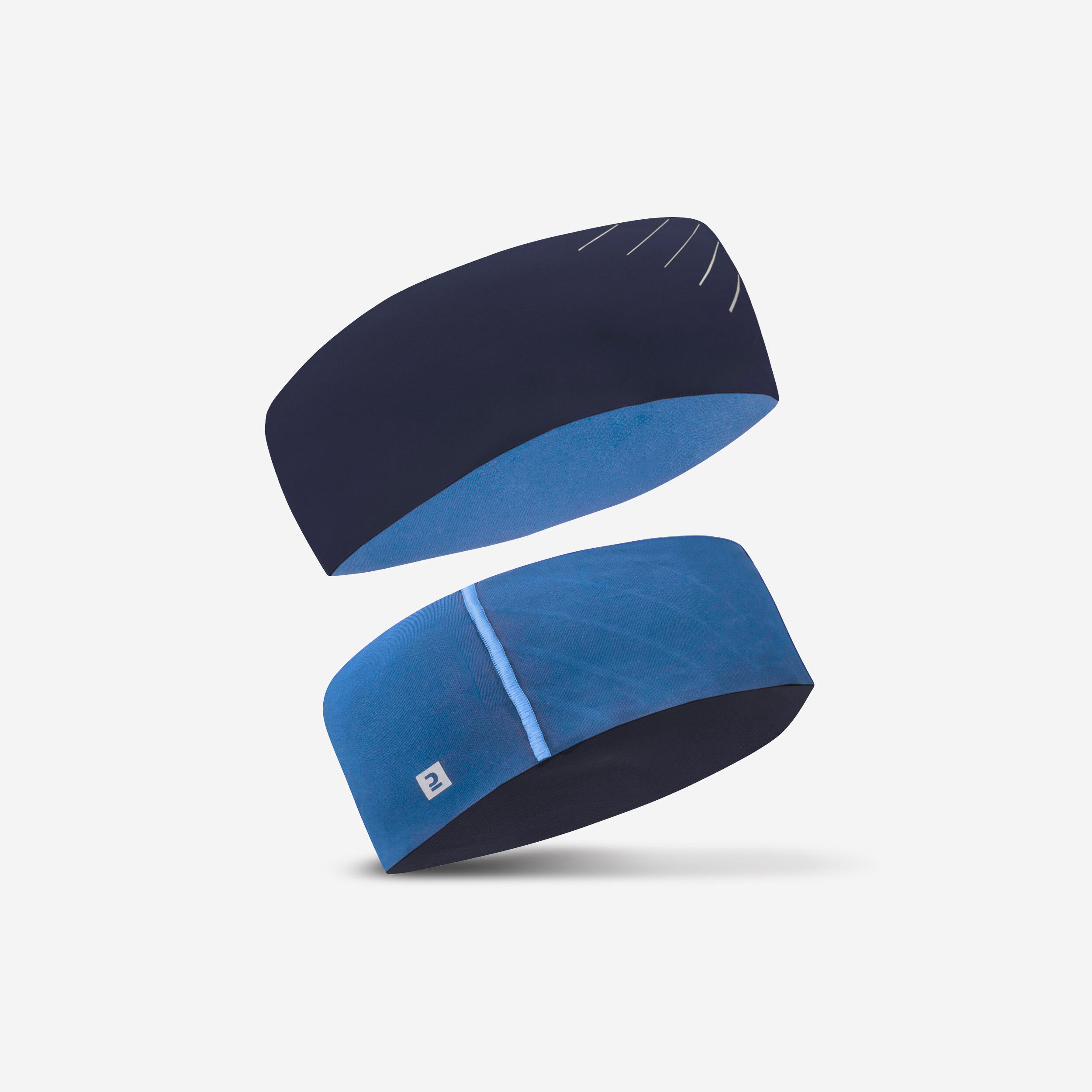 Kiprun Stirnband Laufen atmungsaktiv Kiprun Dry+ Kinder blau