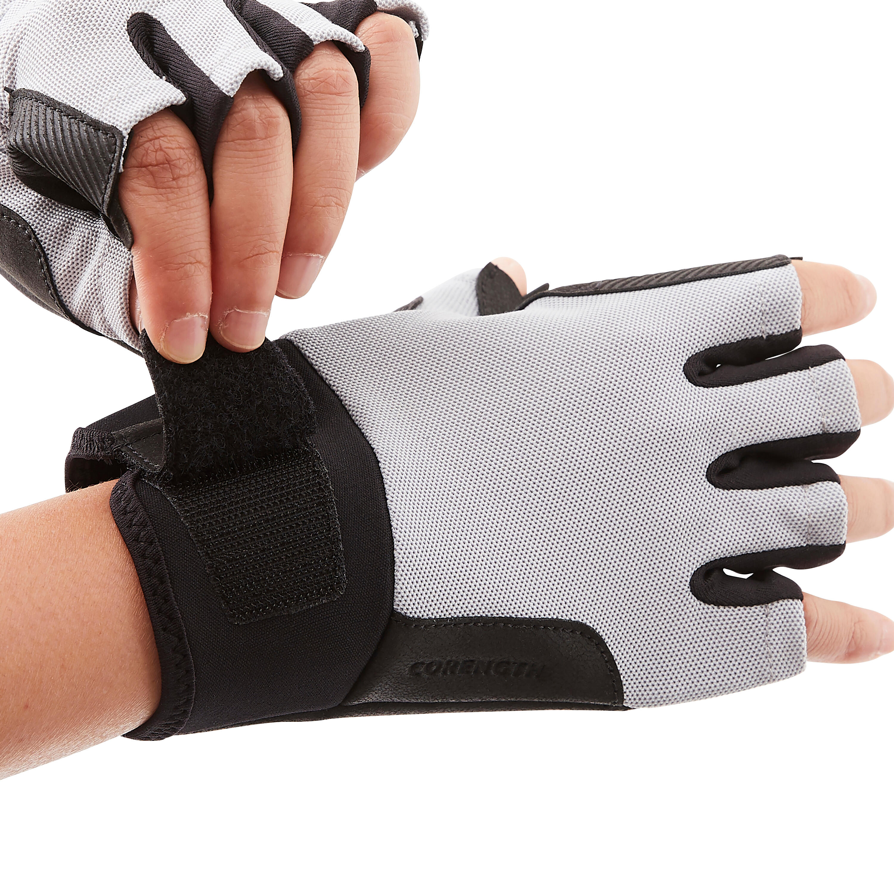 Domyos Trainingshandschuhe 500 grau