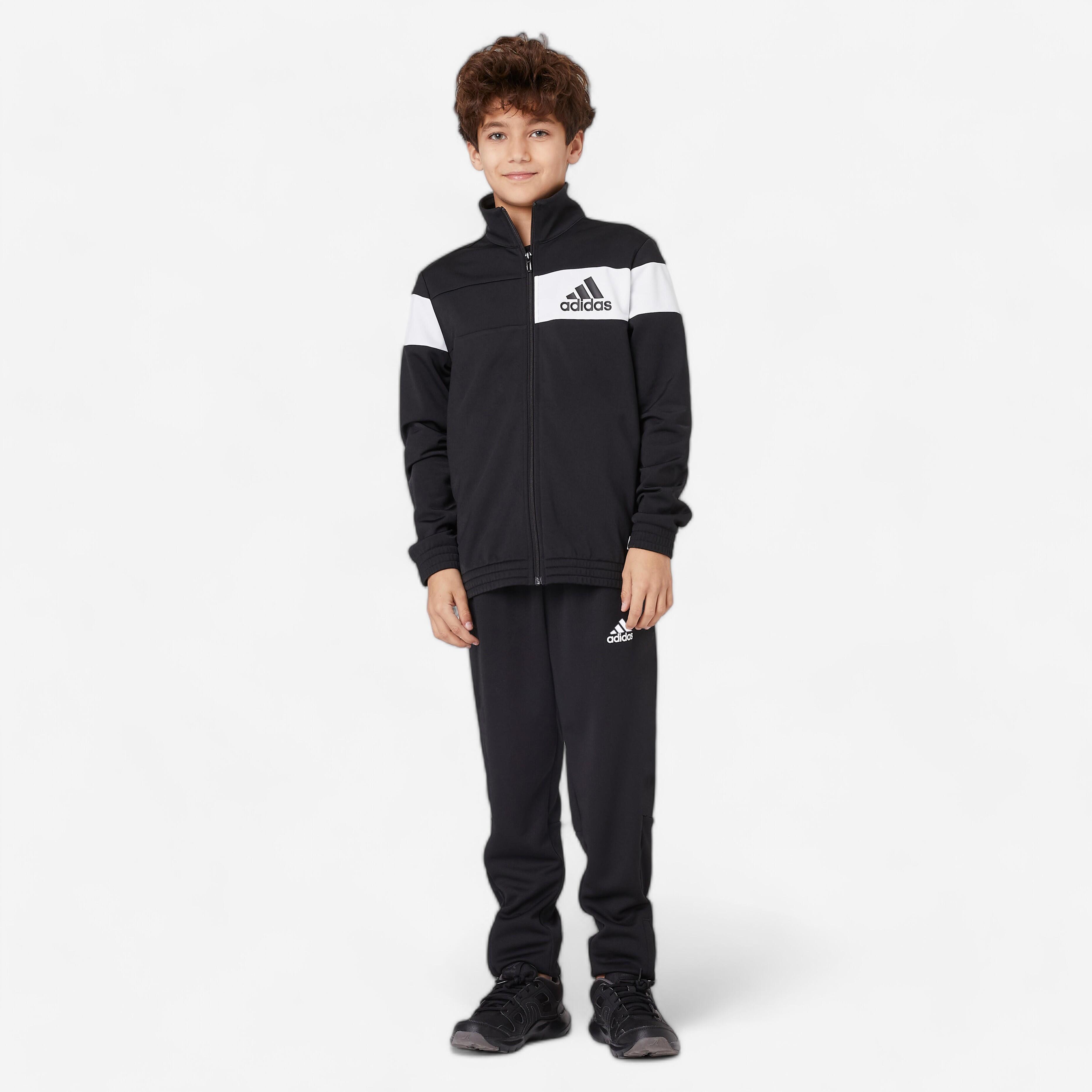 Adidas Adidas Trainingsanzug Kinder - schwarz/weiss