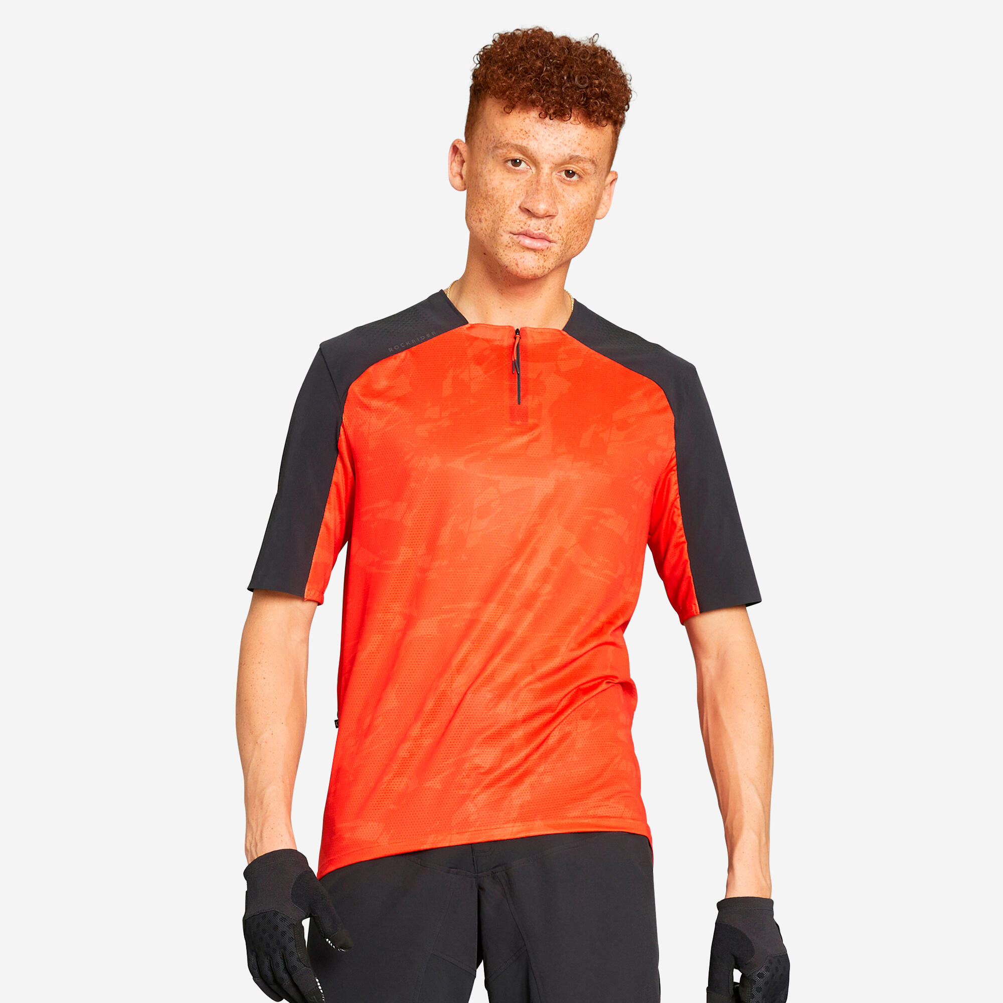 Rockrider Radtrikot kurzarm MTB Expl 500 Ltd lila