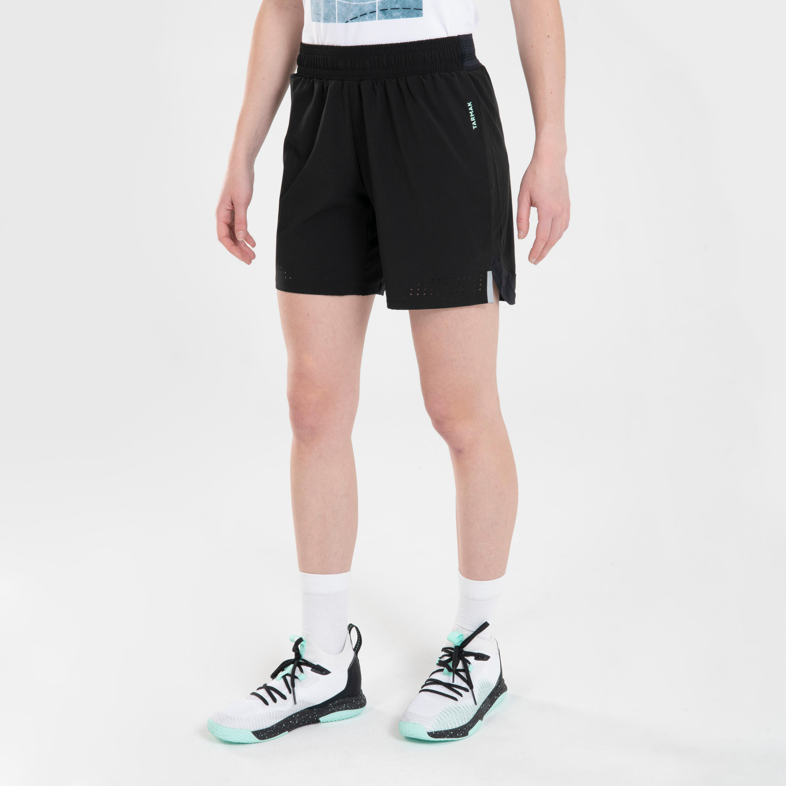 Tarmak Basketballshorts SH500 Damen schwarz