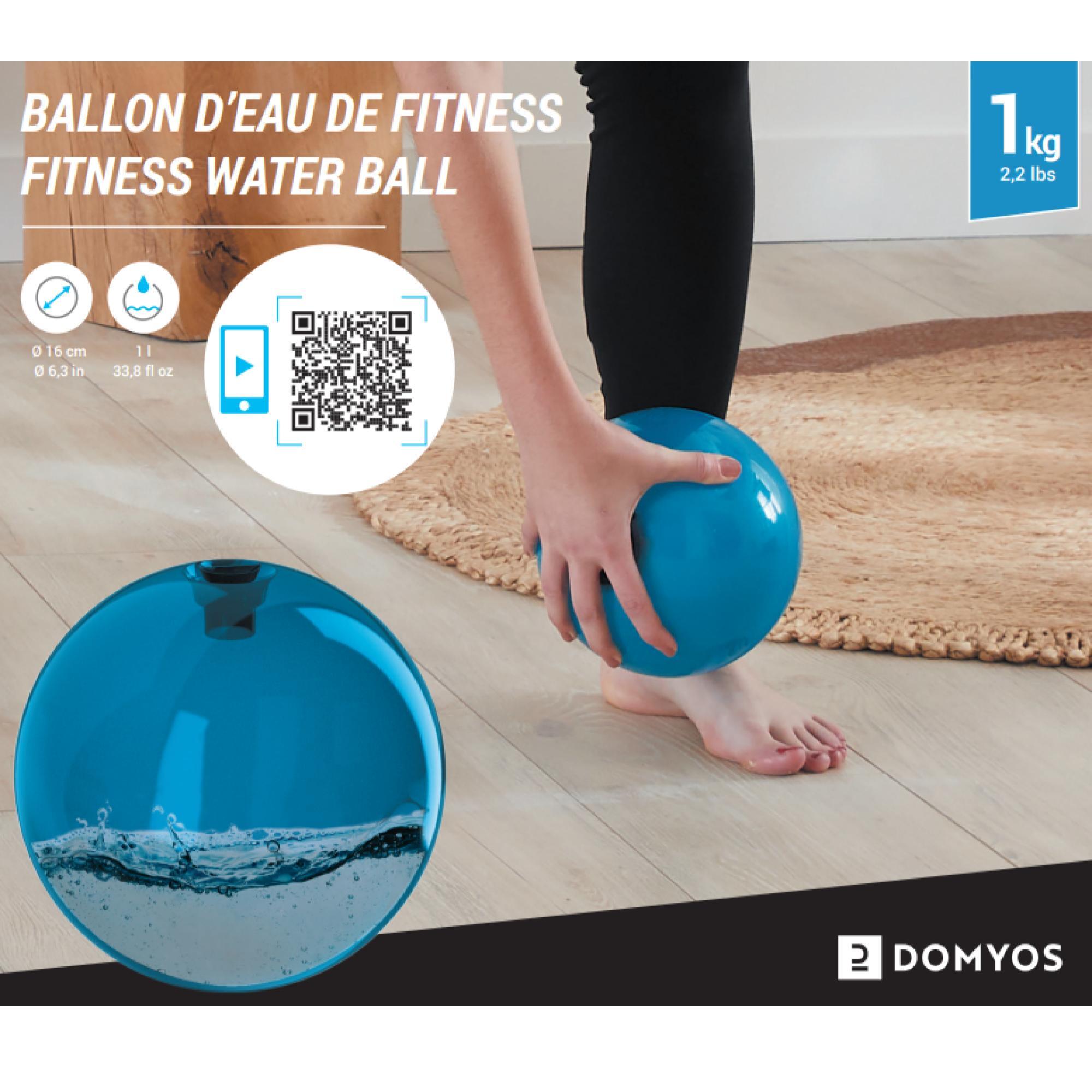 Domyos Wasserball Fitness 1 kg - blau